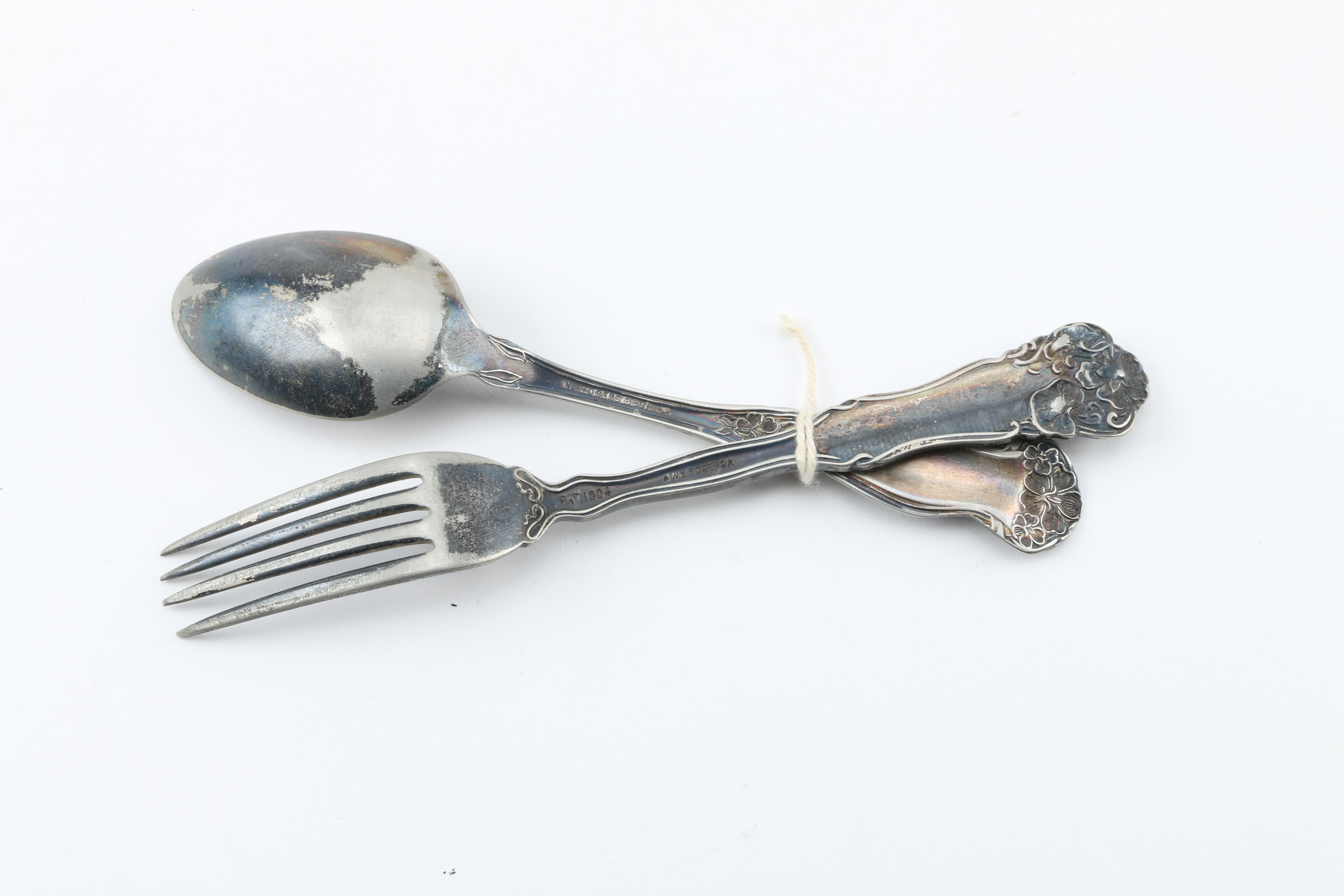 Knickerbocker Silver Co. Silver Plate Vanity Mug and Other Tableware