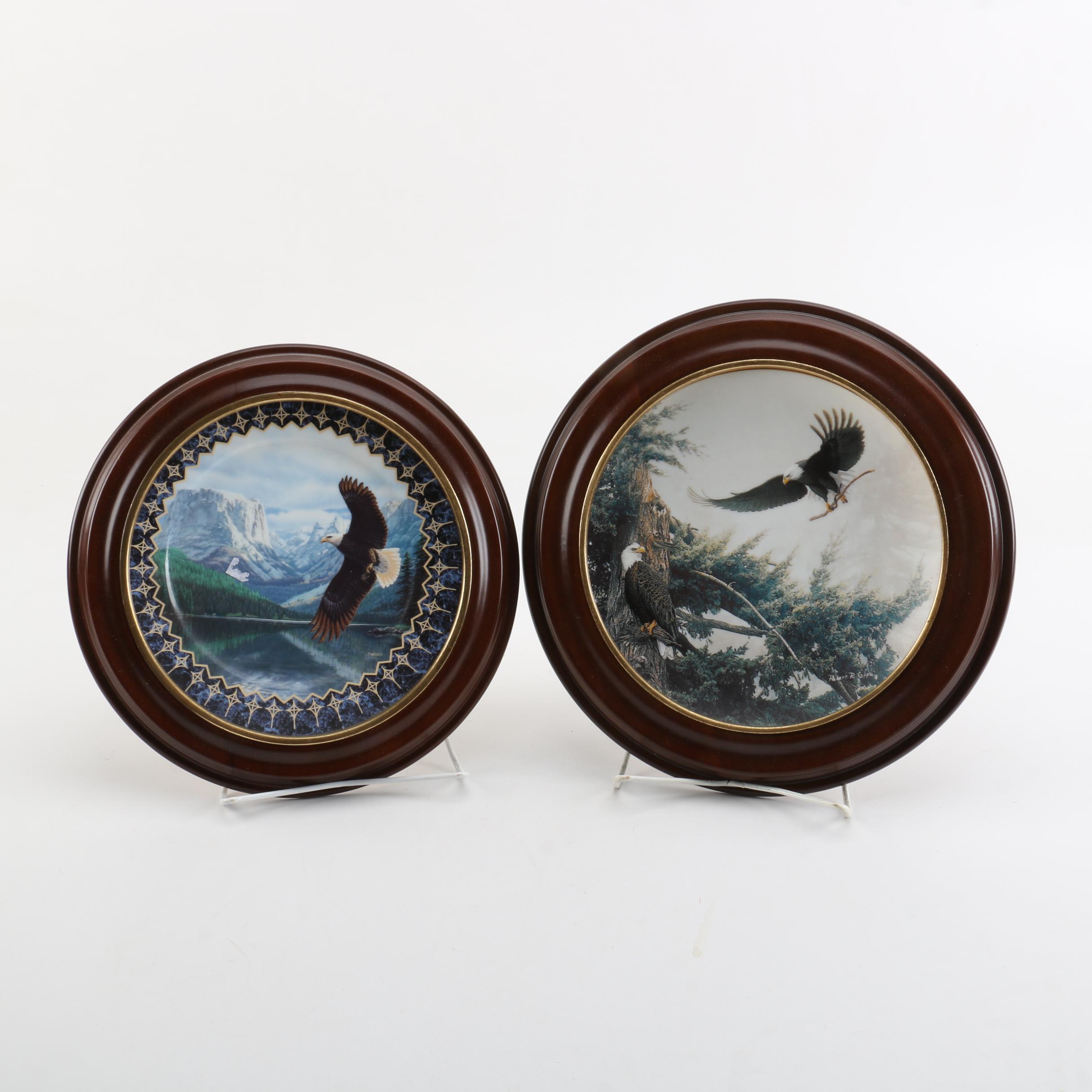 Bradford Exchange Porcelain Collector Plates in Frames