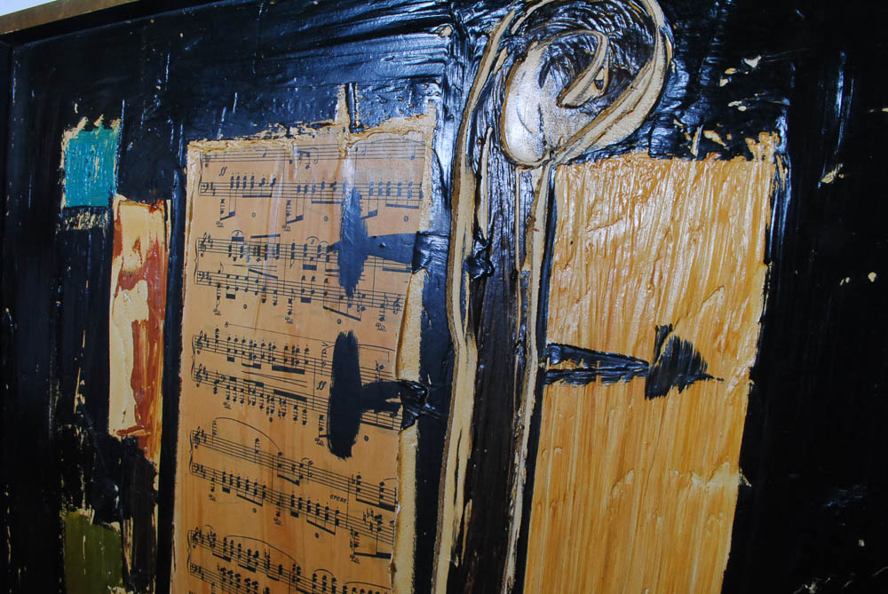 Etta Benjamin Cien Abstract Mixed Media Painting