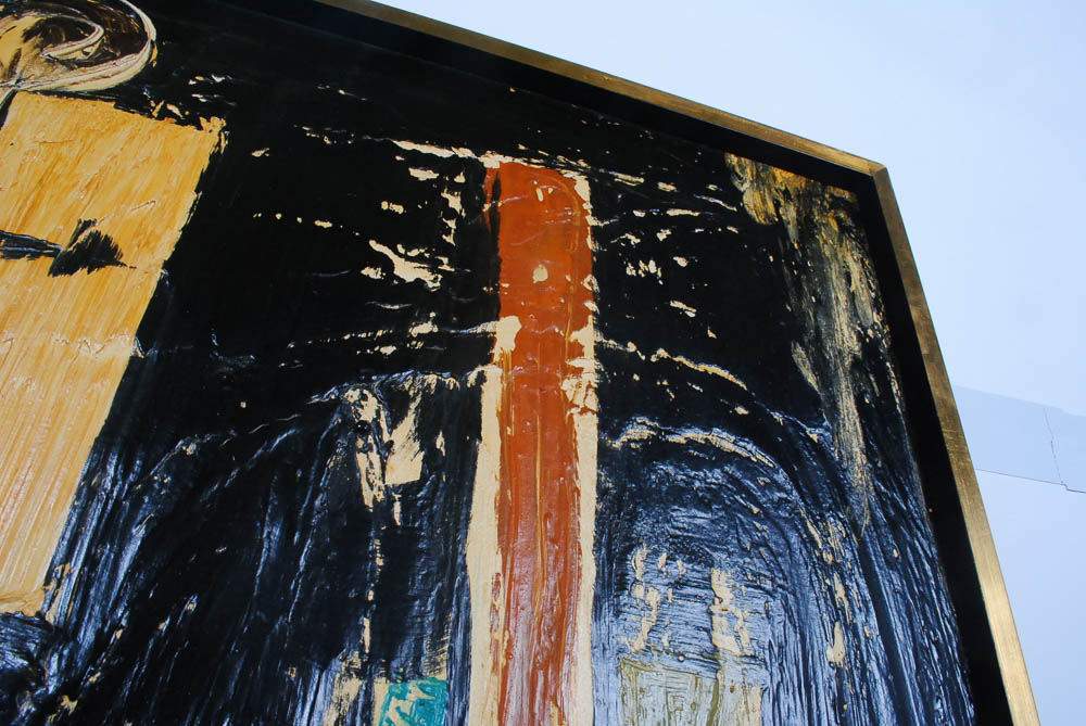 Etta Benjamin Cien Abstract Mixed Media Painting