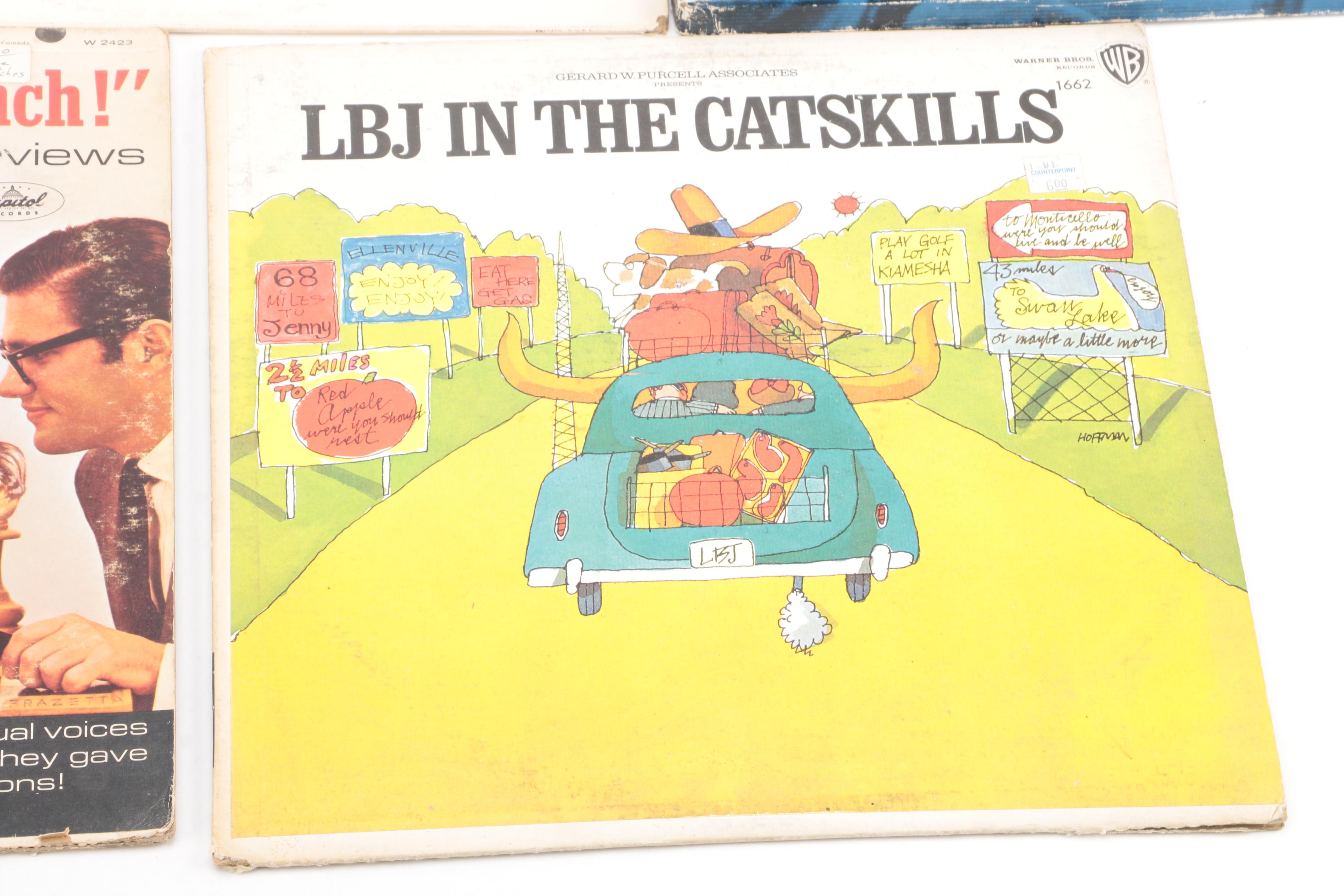 1960s Era Political Satire, Spoken Word, and Kennedy-Nixon Debates LP Records