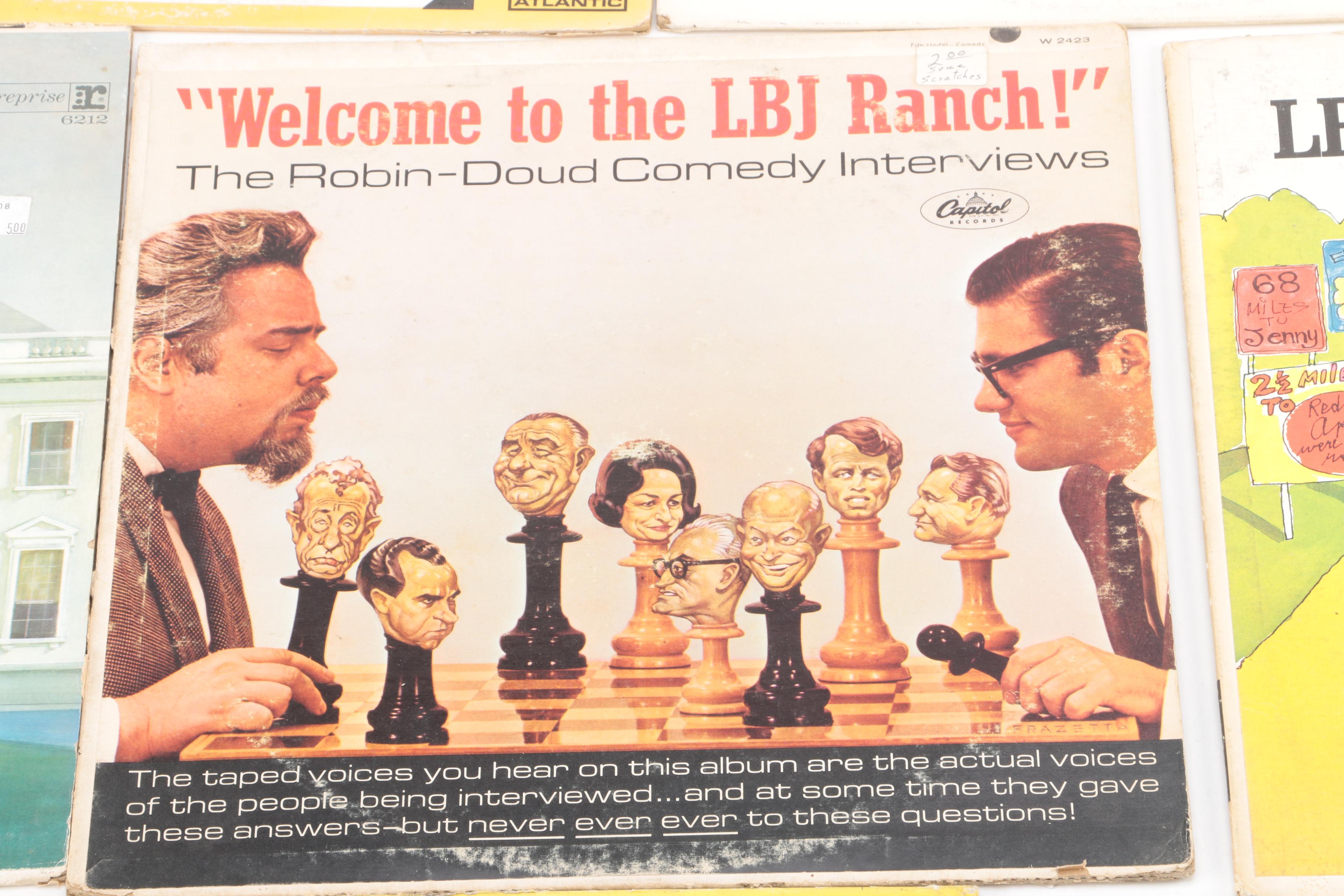 1960s Era Political Satire, Spoken Word, and Kennedy-Nixon Debates LP Records