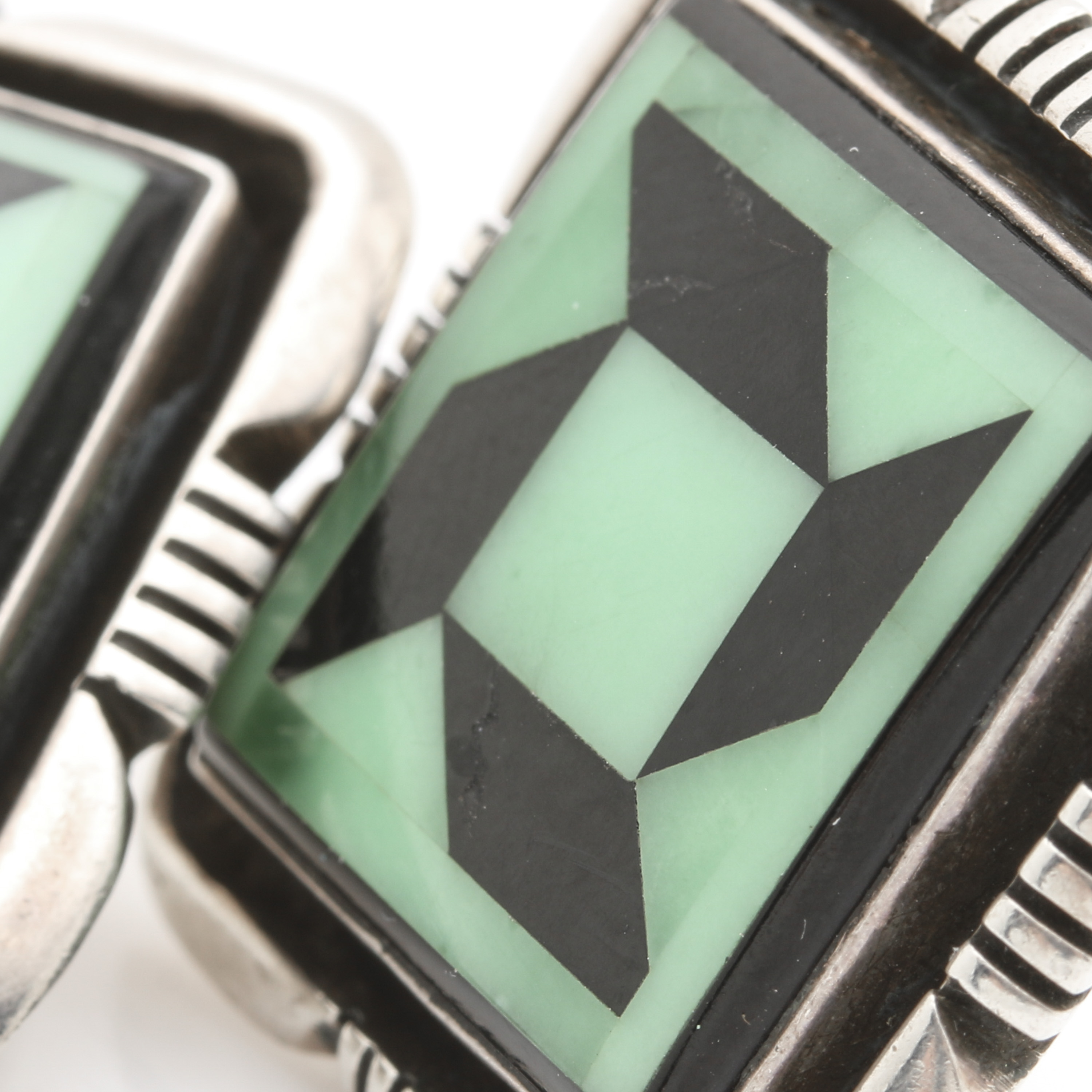 Yazzie Johnson Navajo Diné and Southwestern Style Sterling Silver Earrings