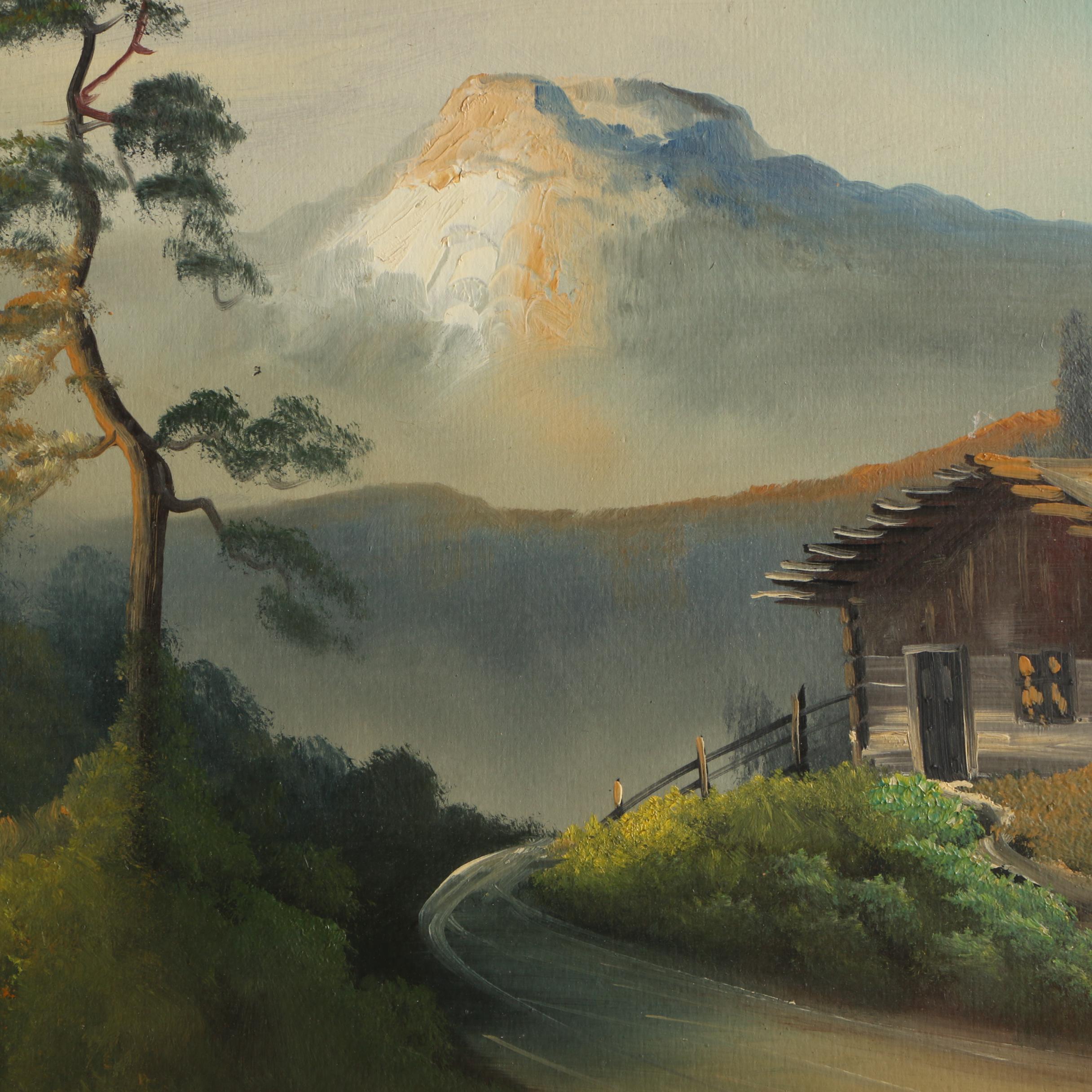 Alvah L. Browning Oil Painting "Mt. Hood, Oregon"