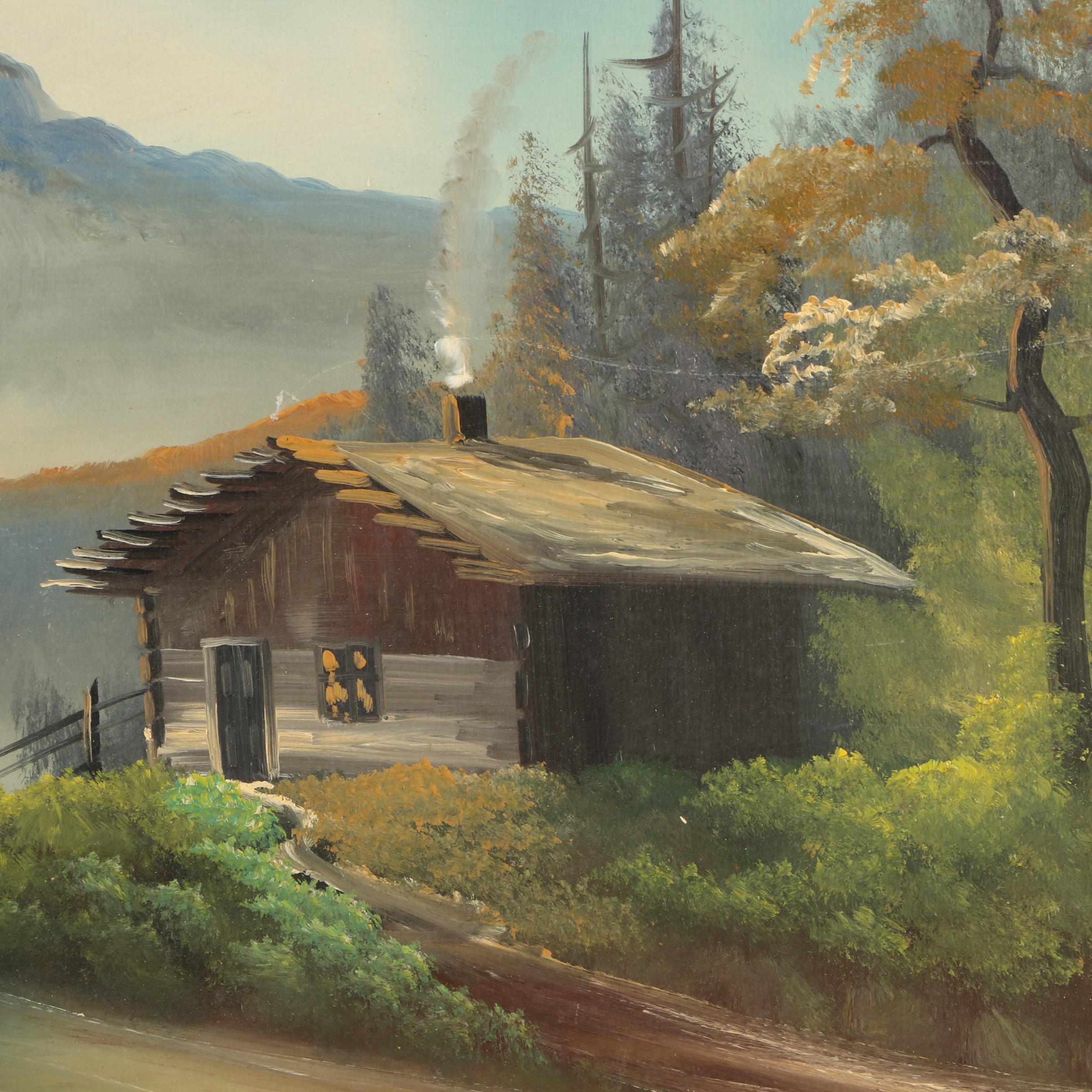 Alvah L. Browning Oil Painting "Mt. Hood, Oregon"