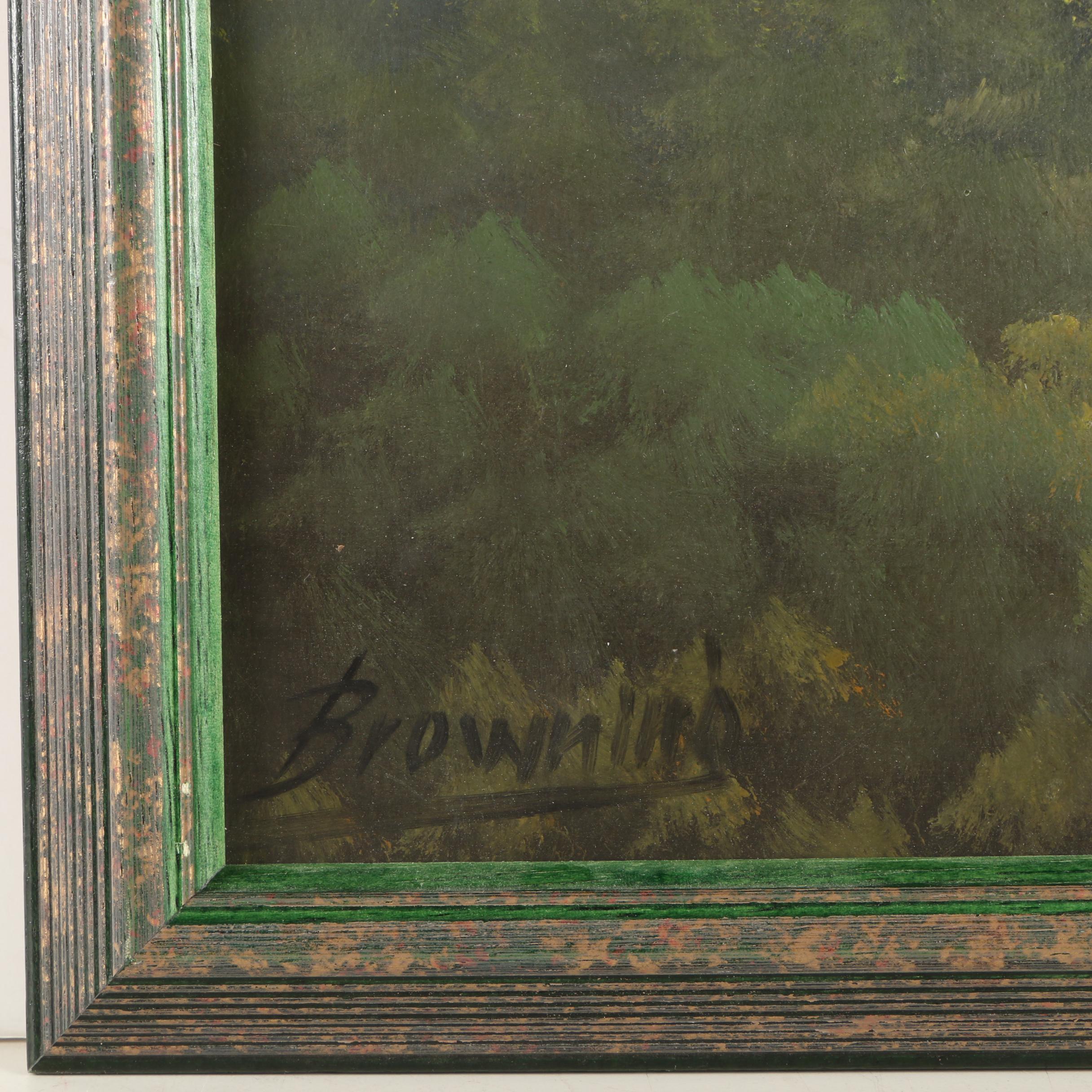 Alvah L. Browning Oil Painting "Mt. Hood, Oregon"