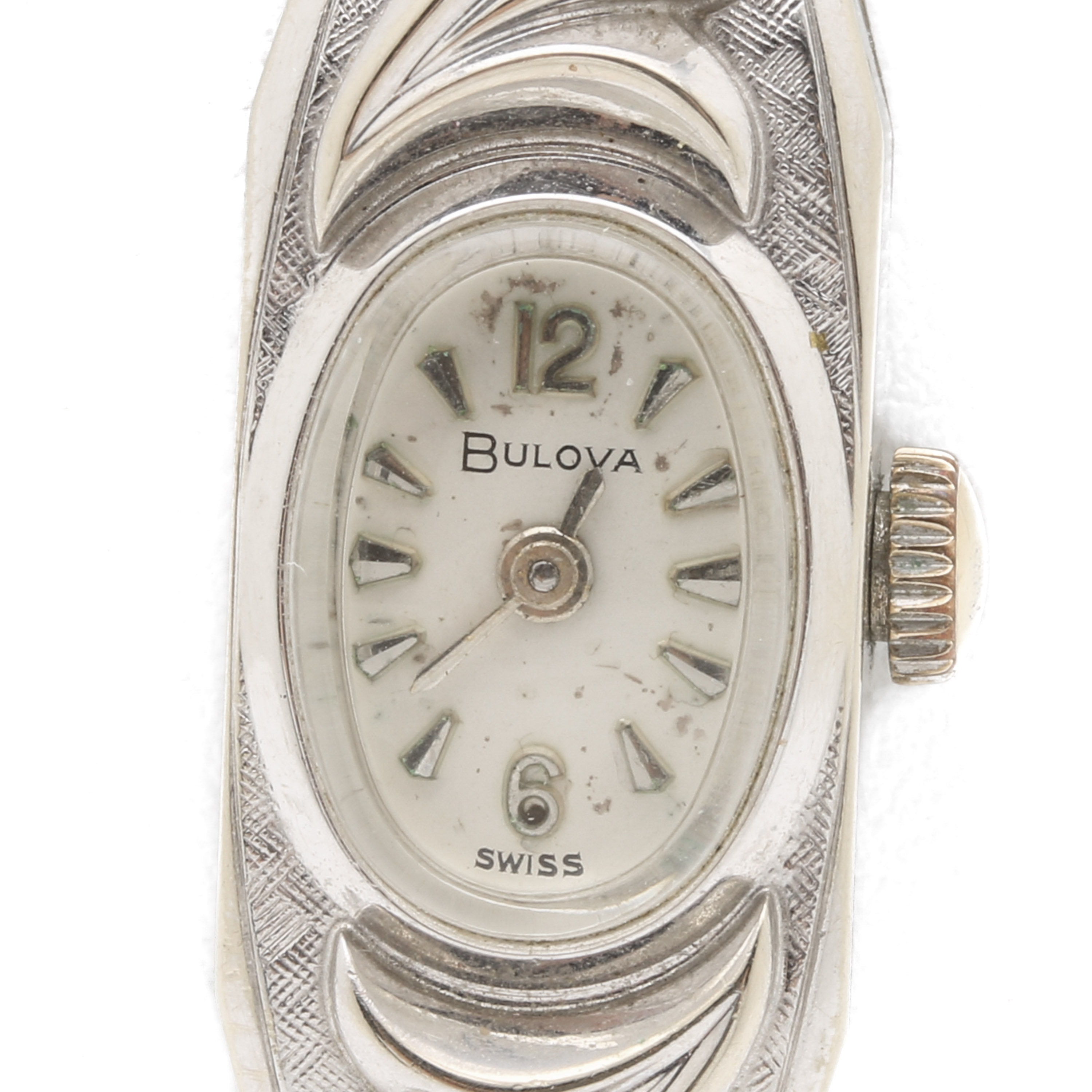 14K White Gold Bulova Watch