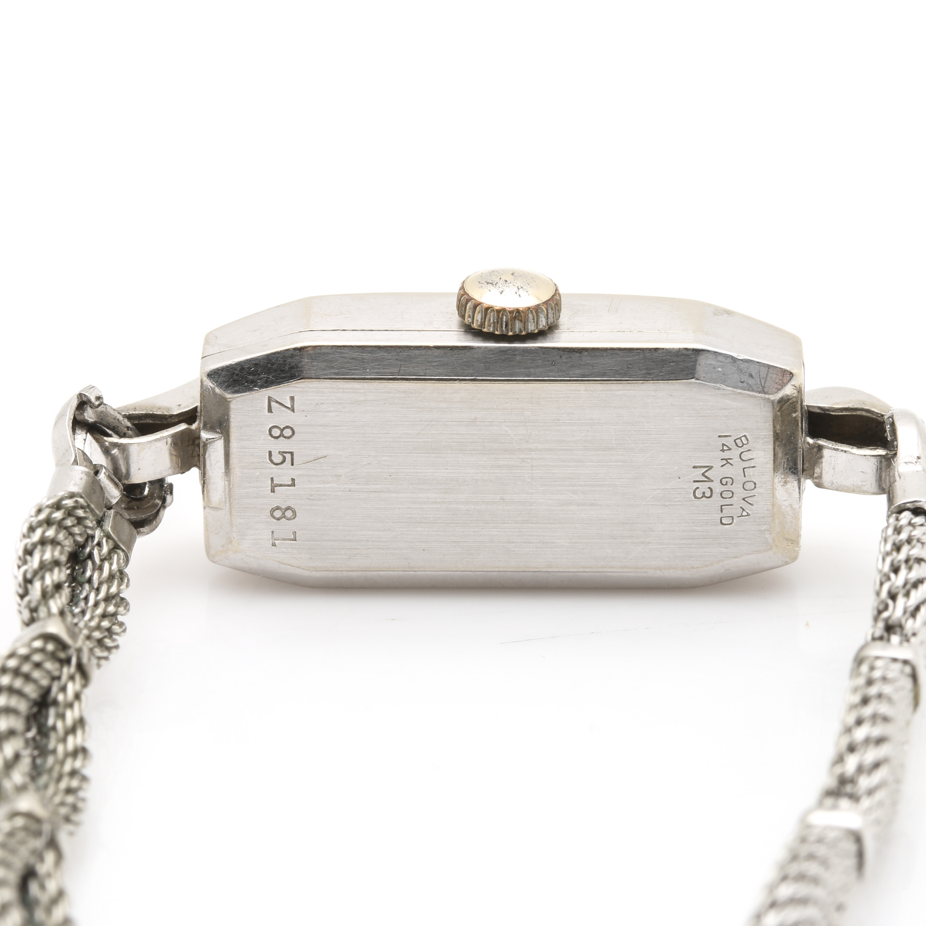 14K White Gold Bulova Watch