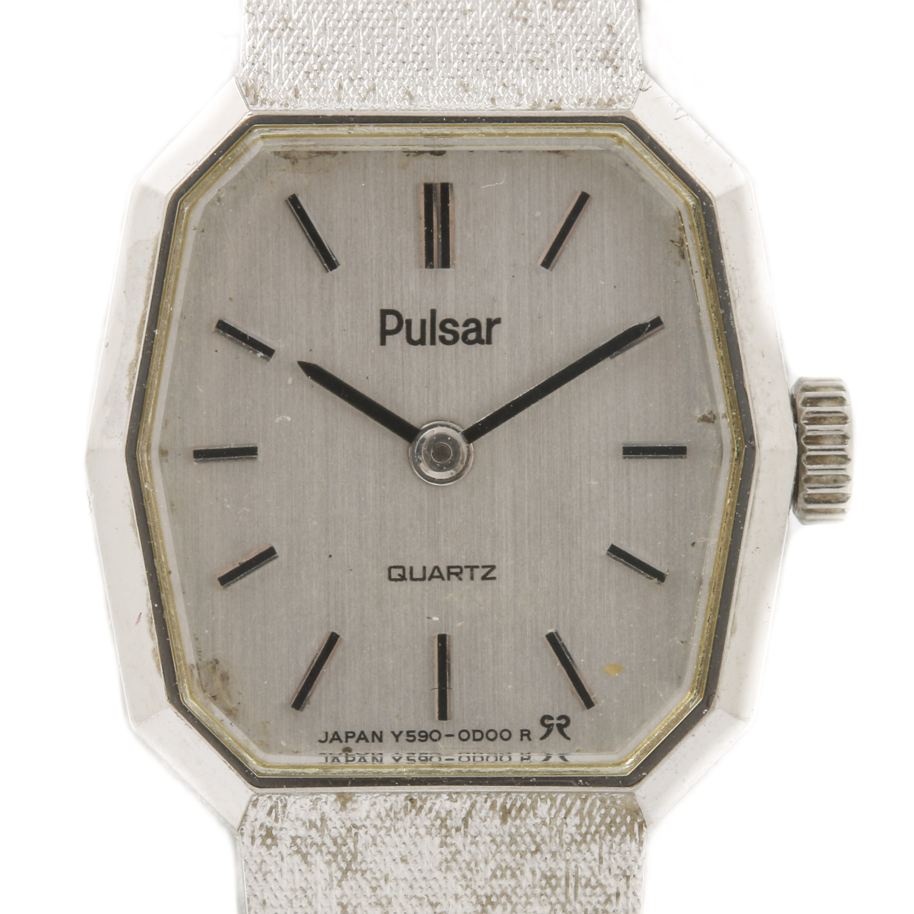 Wittnauer Rolled Gold Plate and Pulsar Silver Tone Stainless Steel Watches