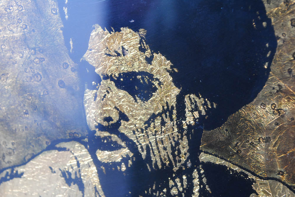 Jack White Commissioned Gold Leaf Portrait on Paper of Julius Erving