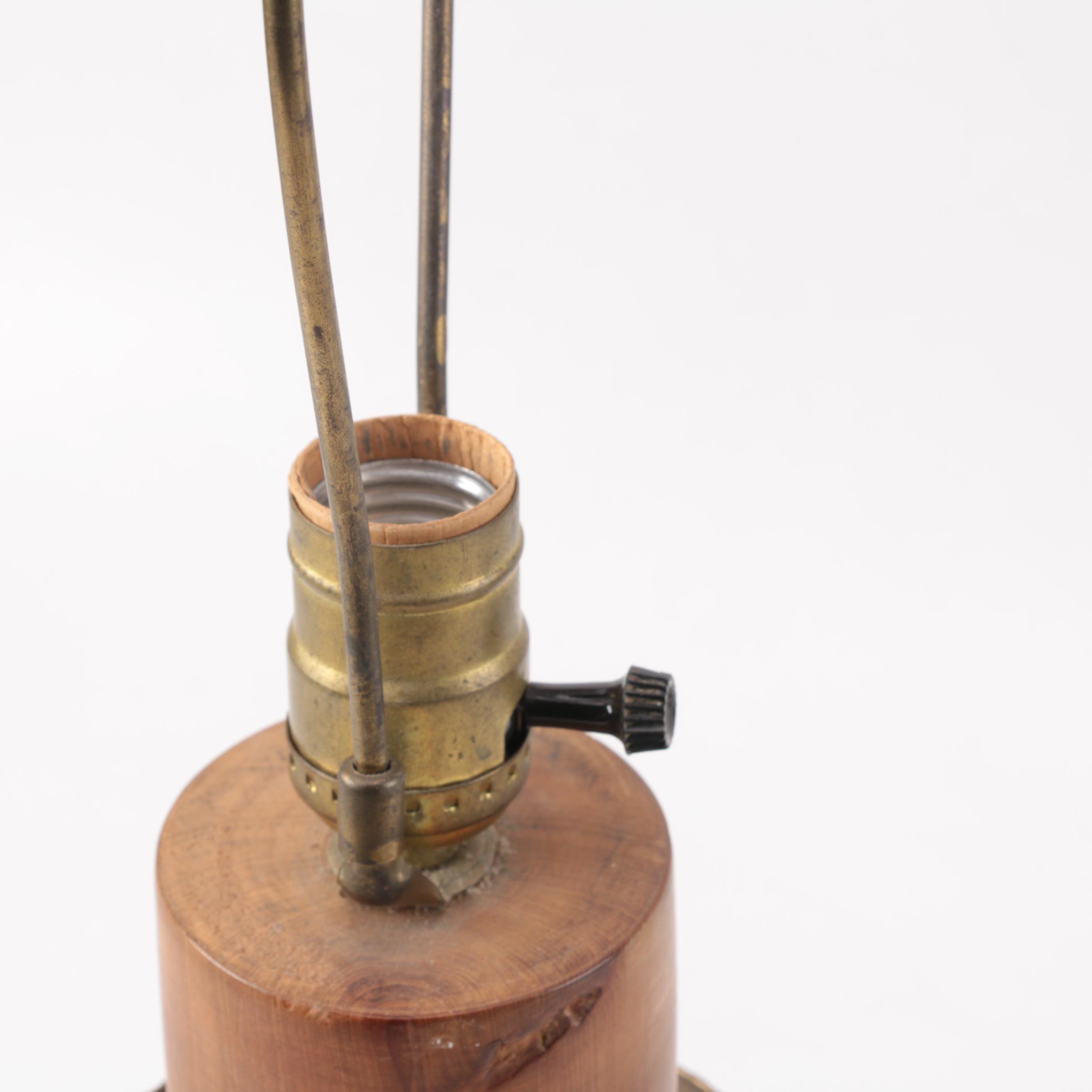 Turned Wood Accent Lamp