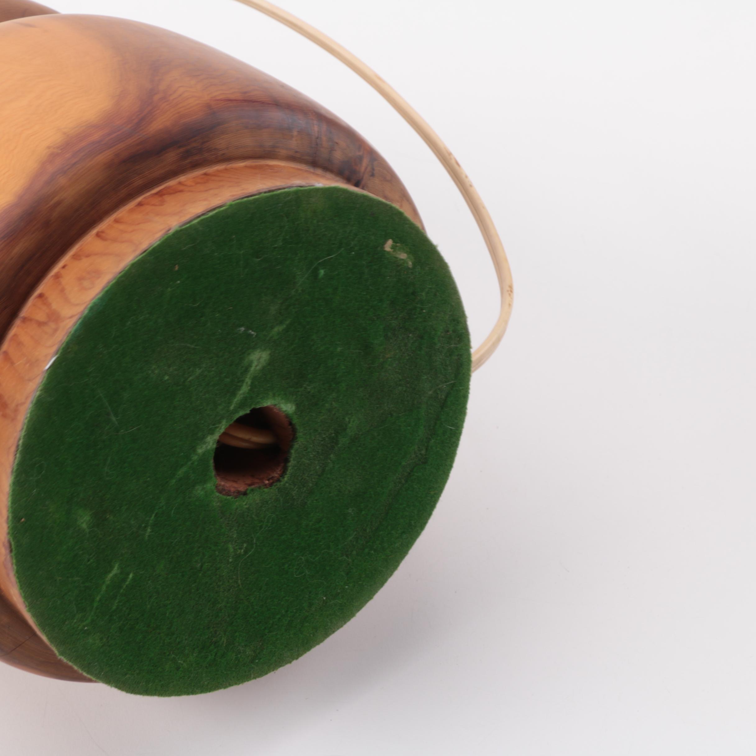 Turned Wood Accent Lamp