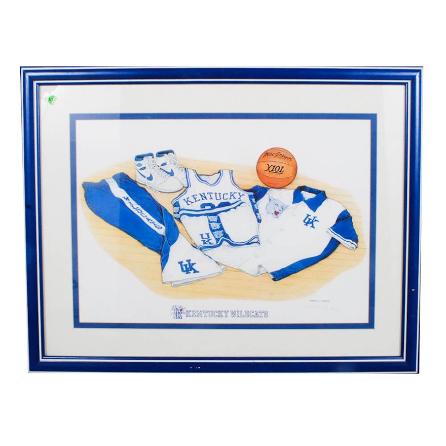 Robert Conely Limited Edition Kentucky Wildcats Lithograph
