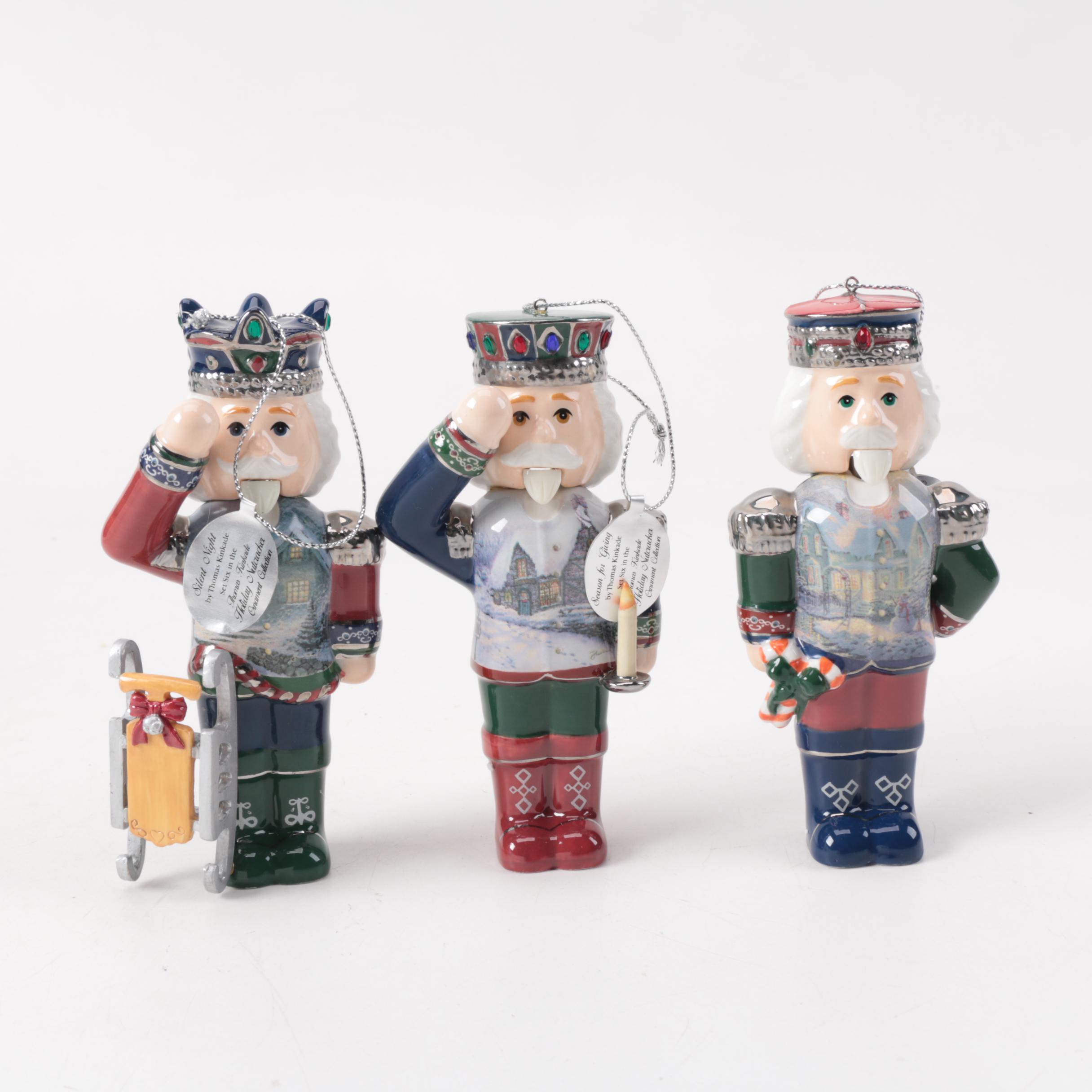 Thomas Kinkade Ceramic Nutcracker Ornament Collection