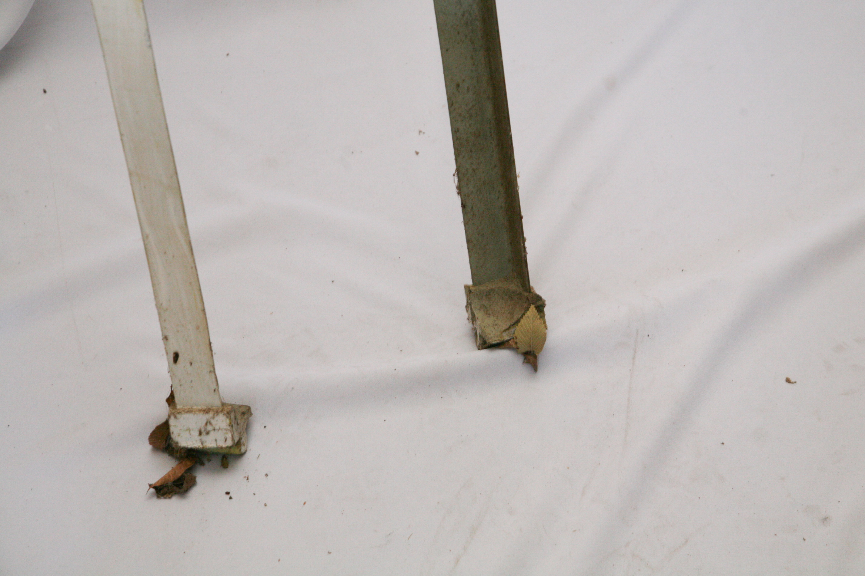 Antique Three-Quarter Size Cast Iron Bed Frame