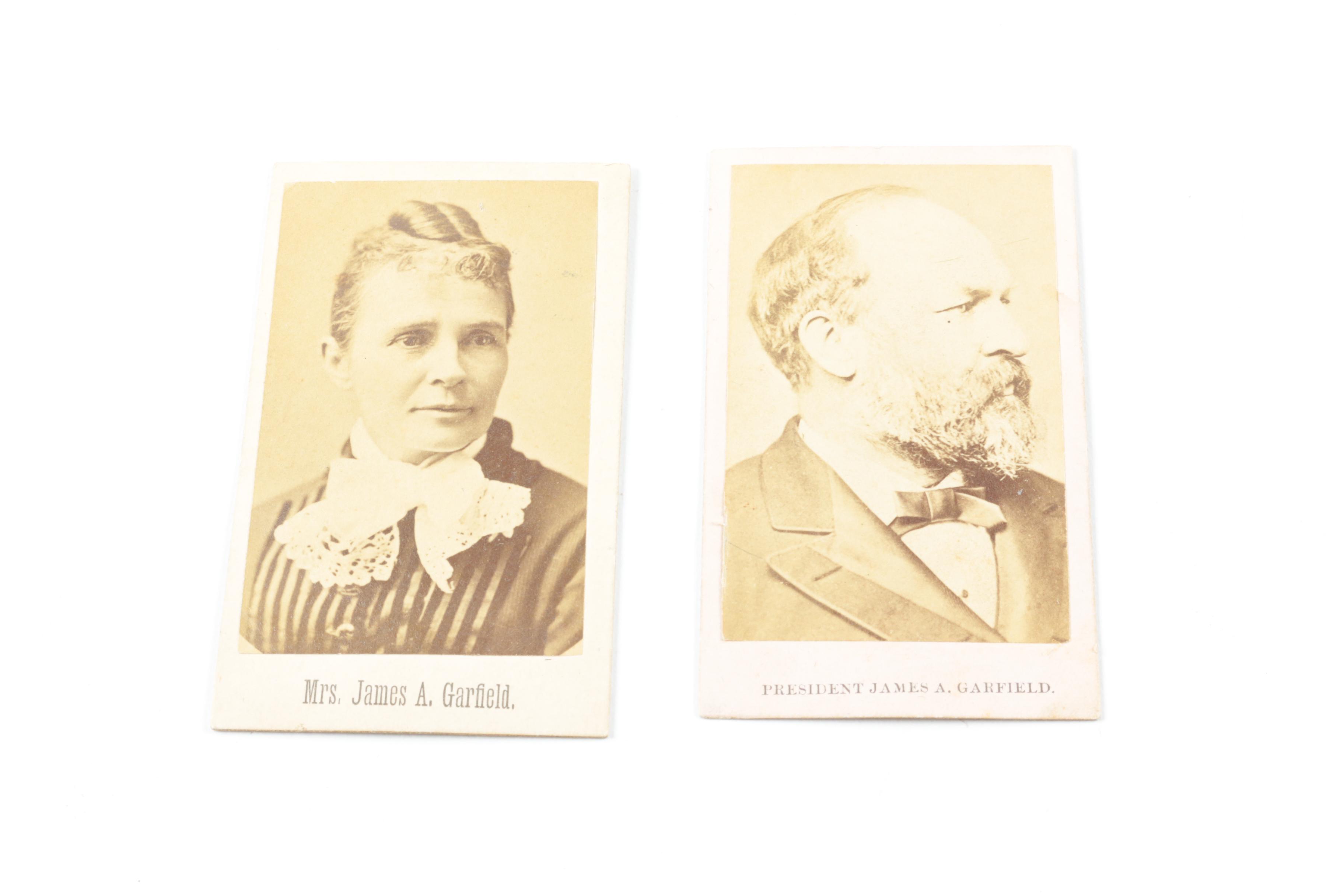 Antique President James Garfield and First Lady Lucretia Garfield Memorabilia