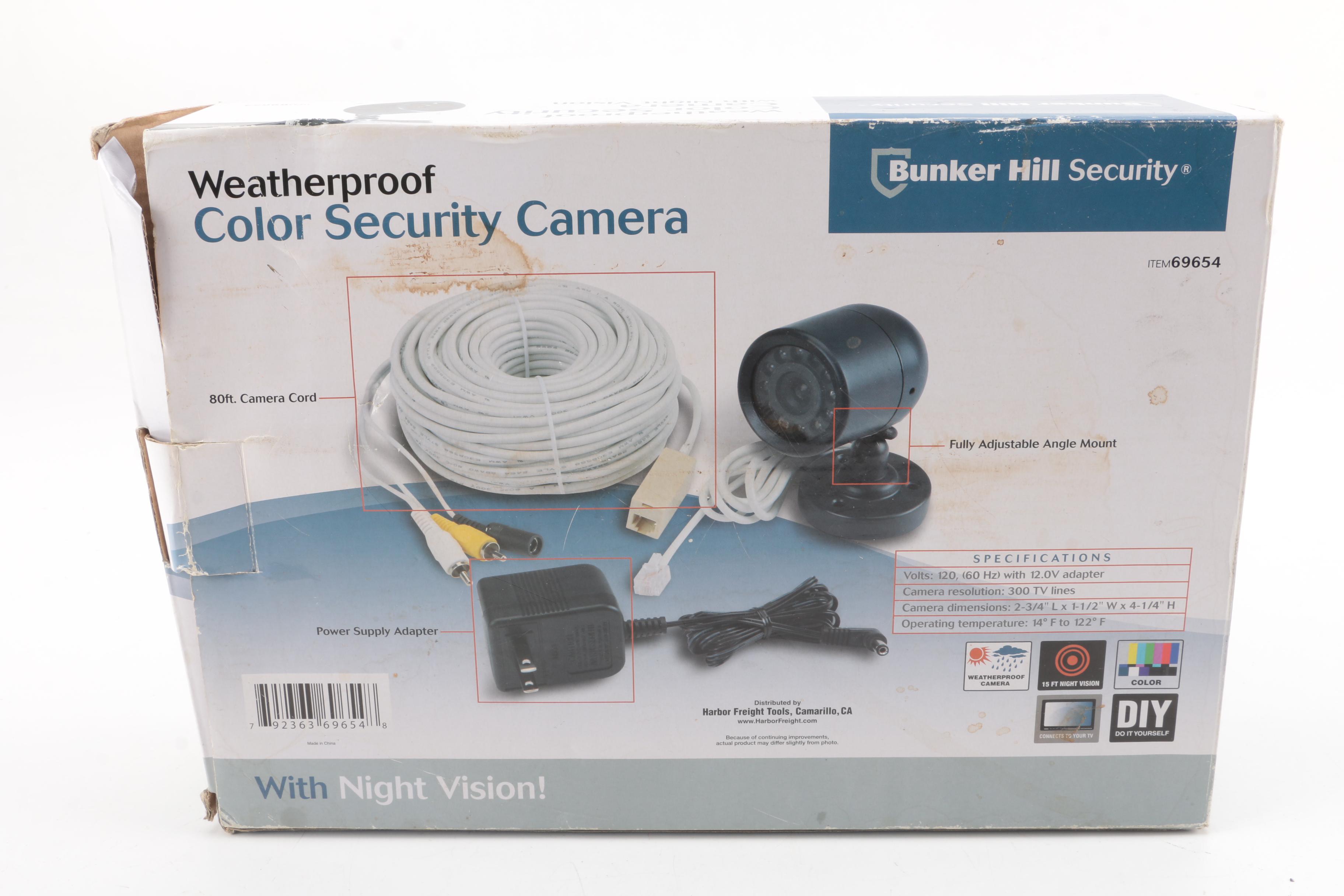 Bunker Hill Weatherproof Color Security Camera