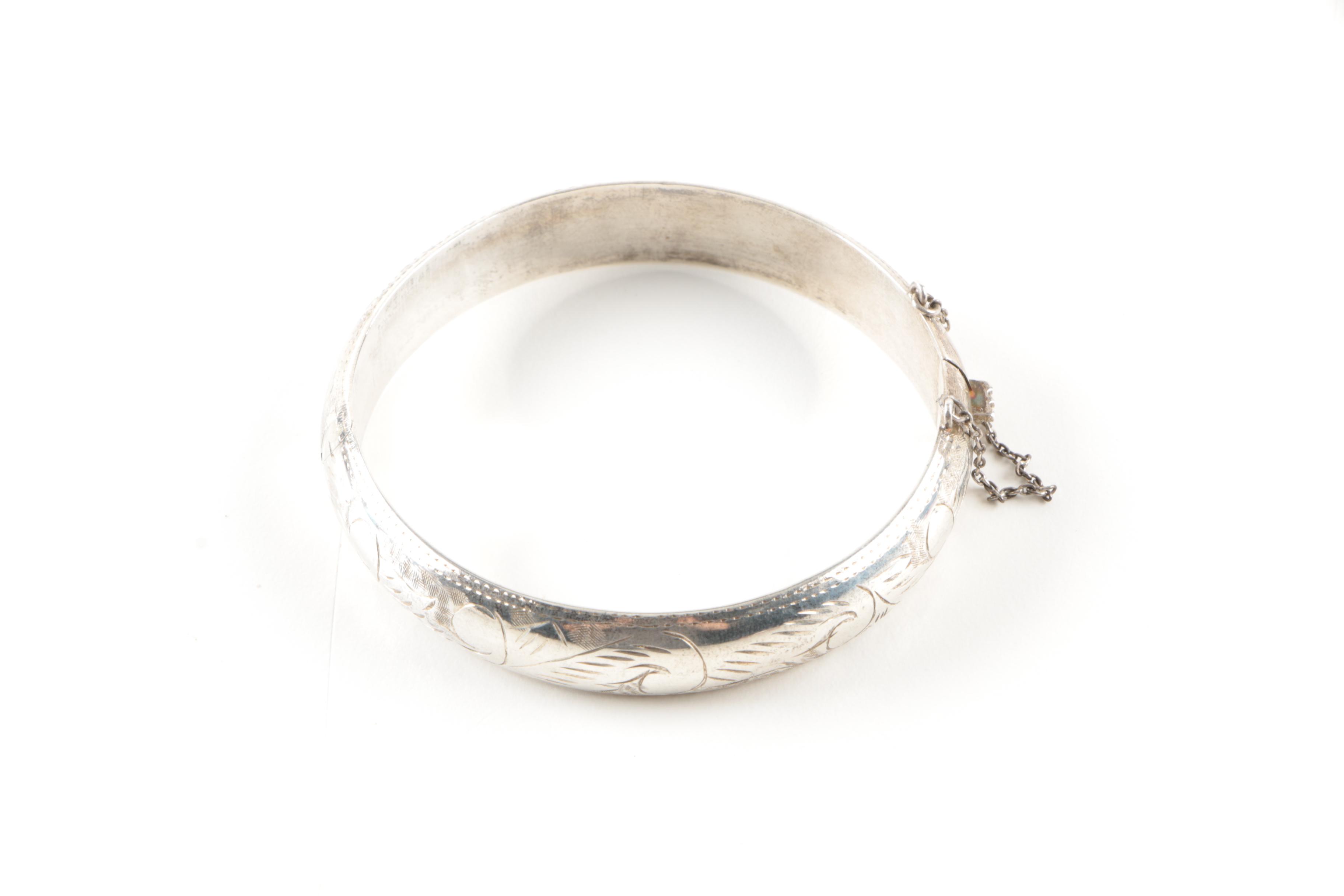 Sterling Silver Jewelry Including Southwestern Style Pieces with Turquoise