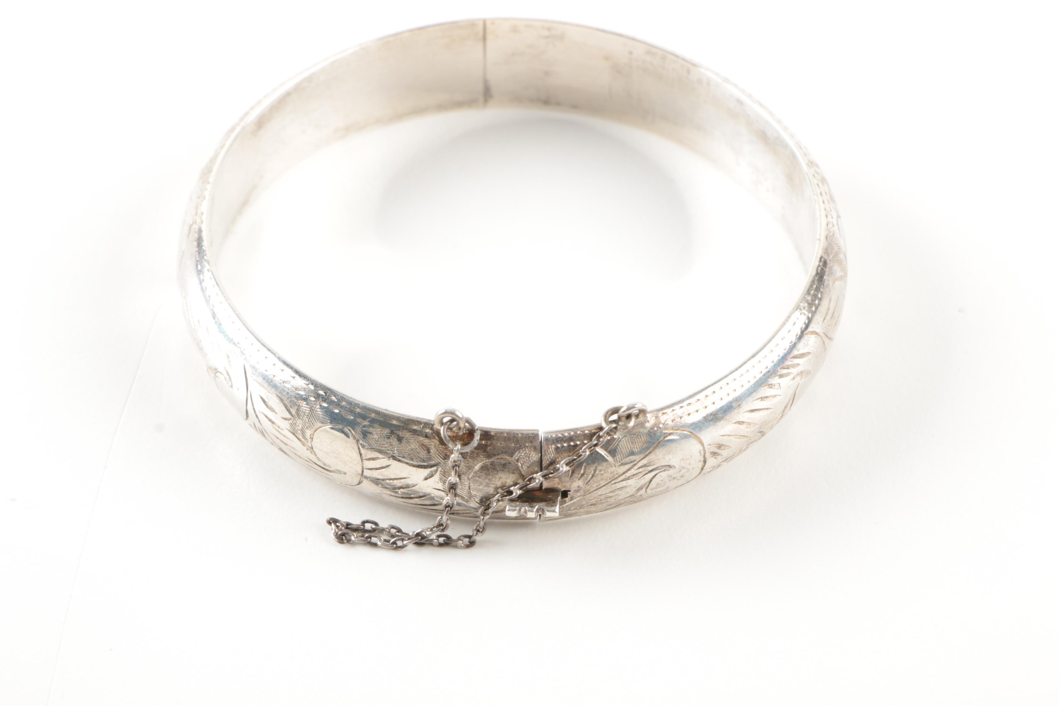 Sterling Silver Jewelry Including Southwestern Style Pieces with Turquoise