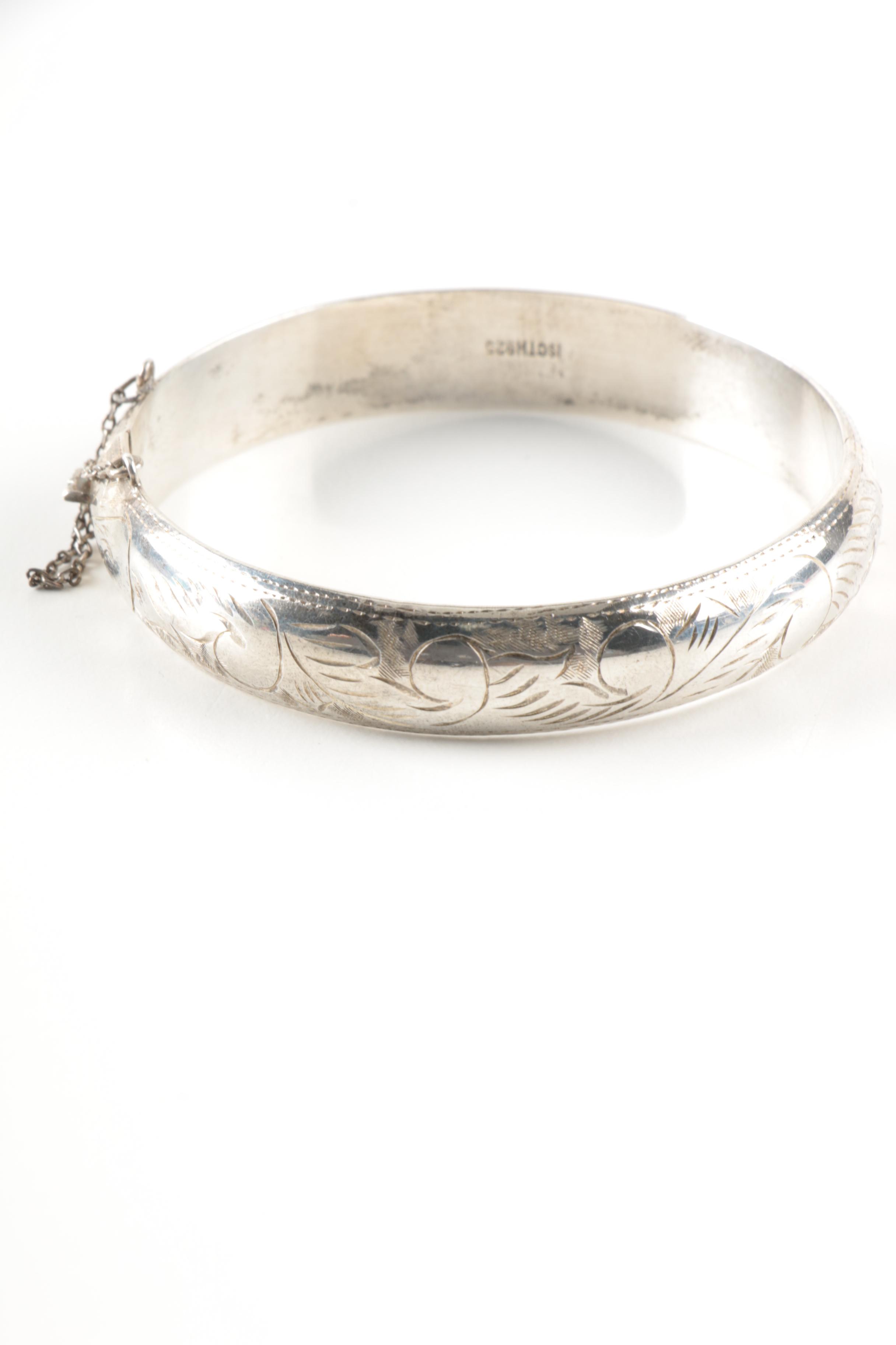 Sterling Silver Jewelry Including Southwestern Style Pieces with Turquoise