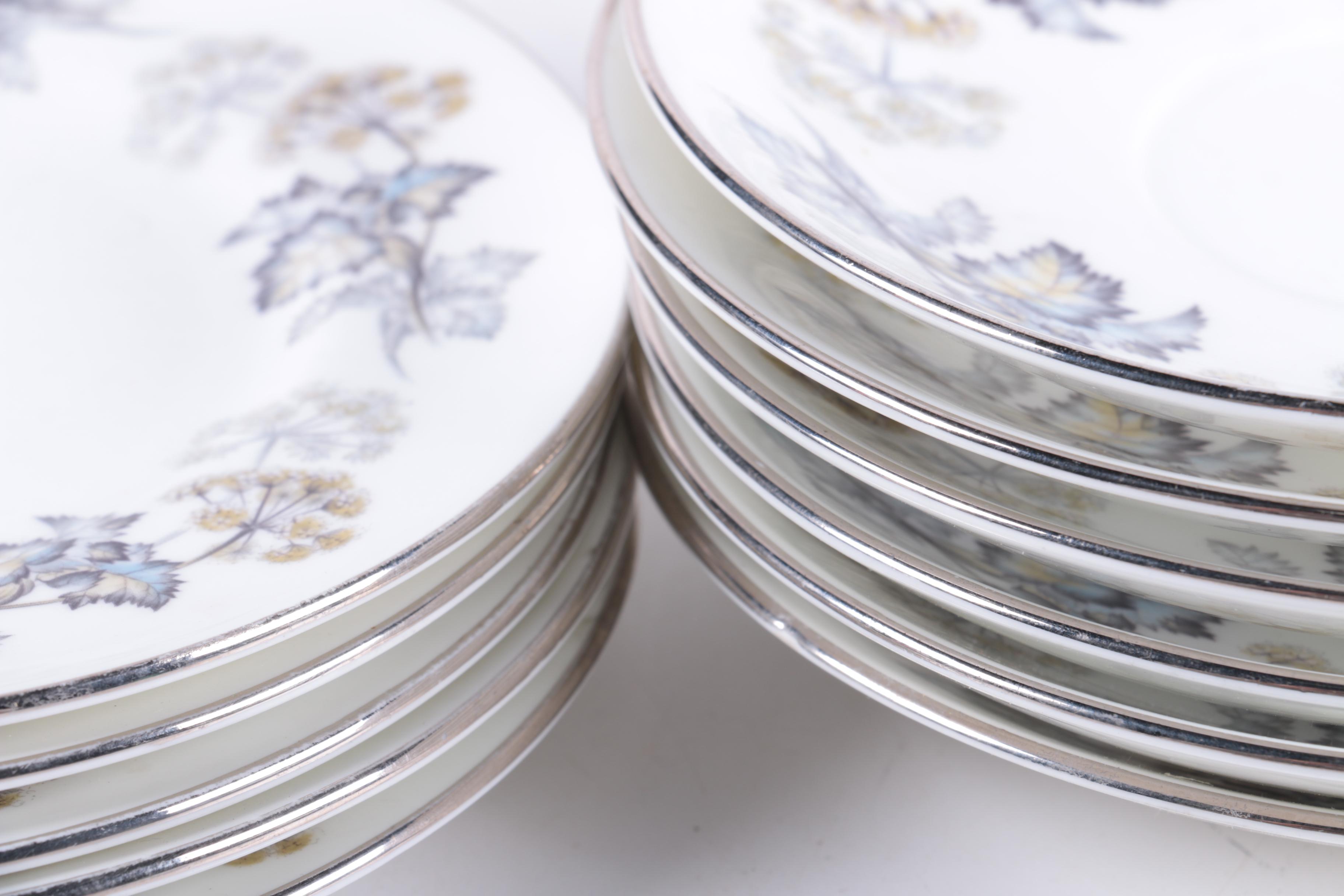 Circa 1940s Coalport "Camelot" Bone China Plates