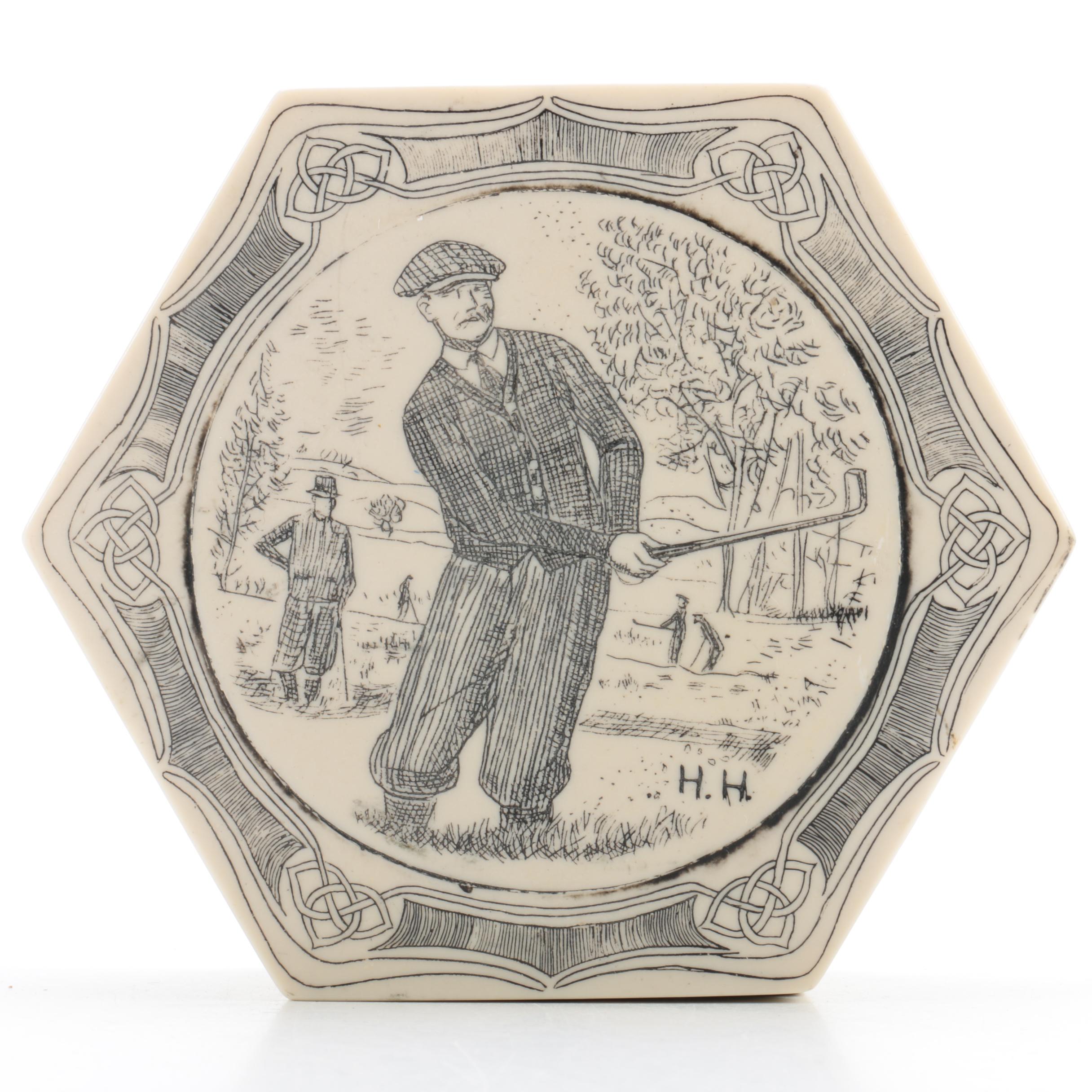 Golf Themed Trinket Box