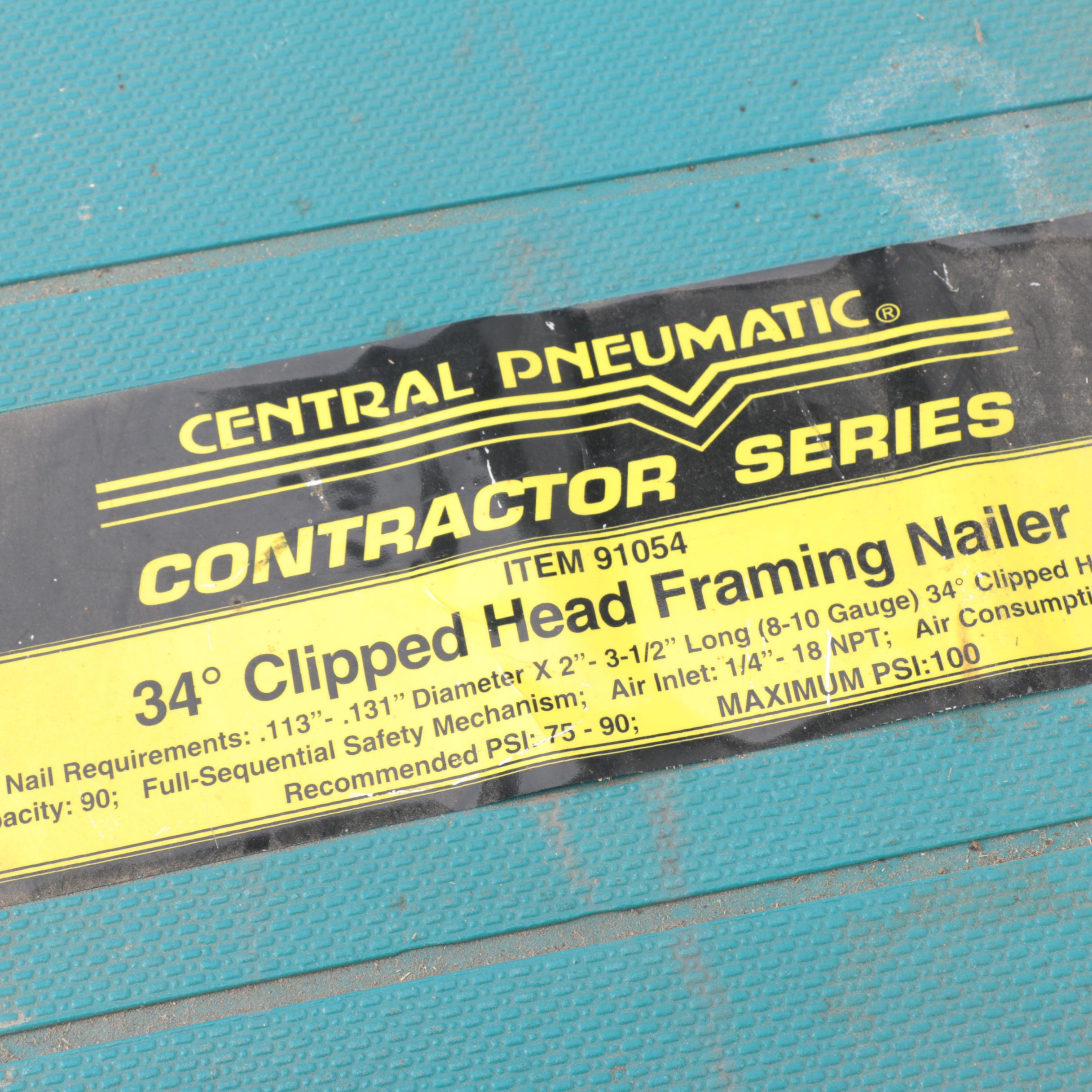 Central Pneumatic Nail Gun