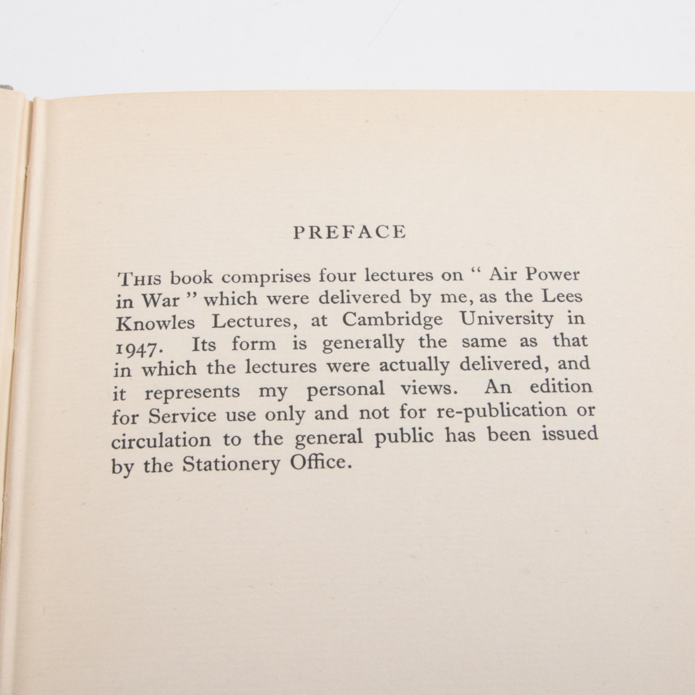 "Air Power in War" by Lord Fedder