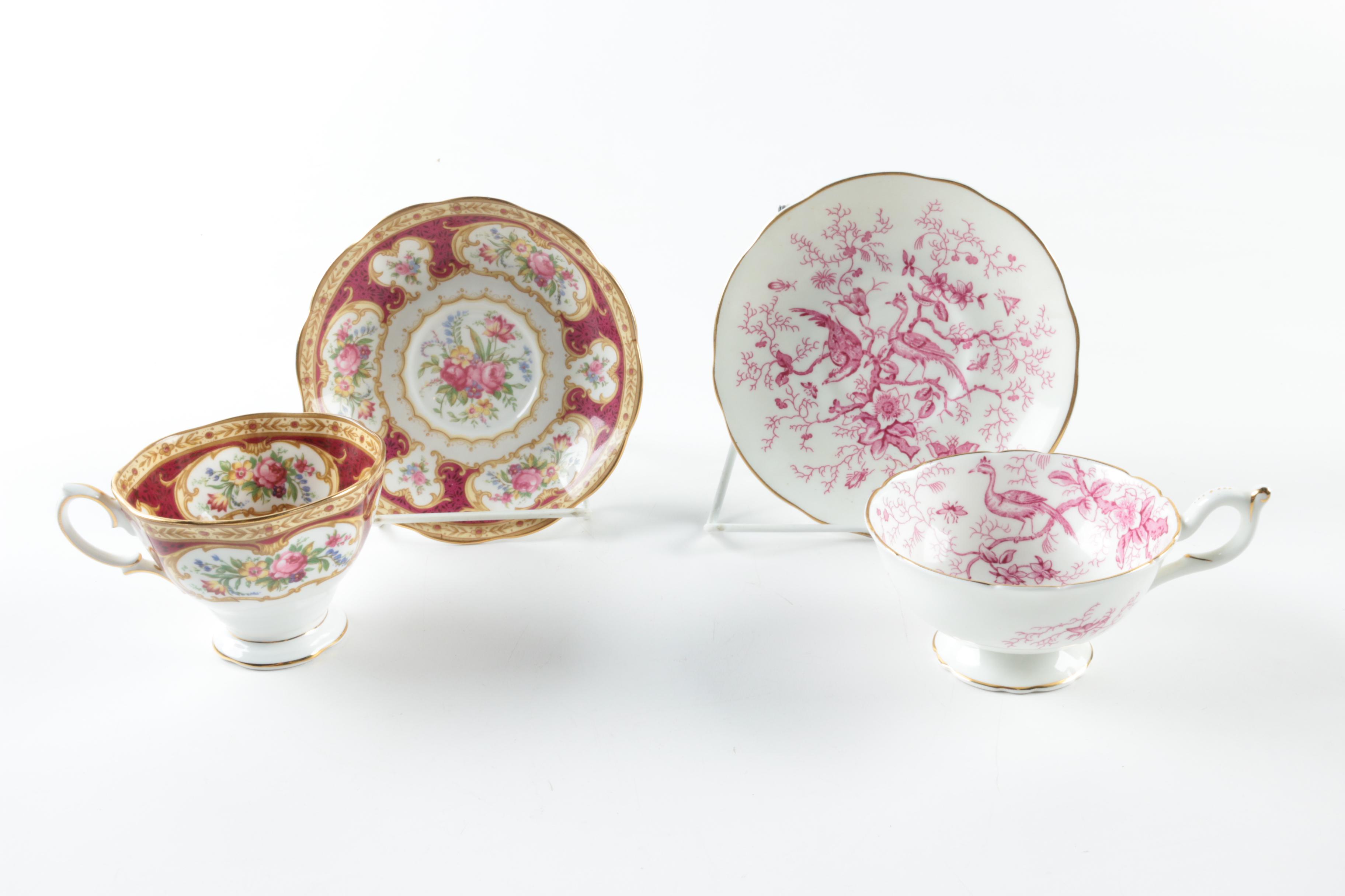 Coalpoart "Cairo" and Other Teacups and Saucers