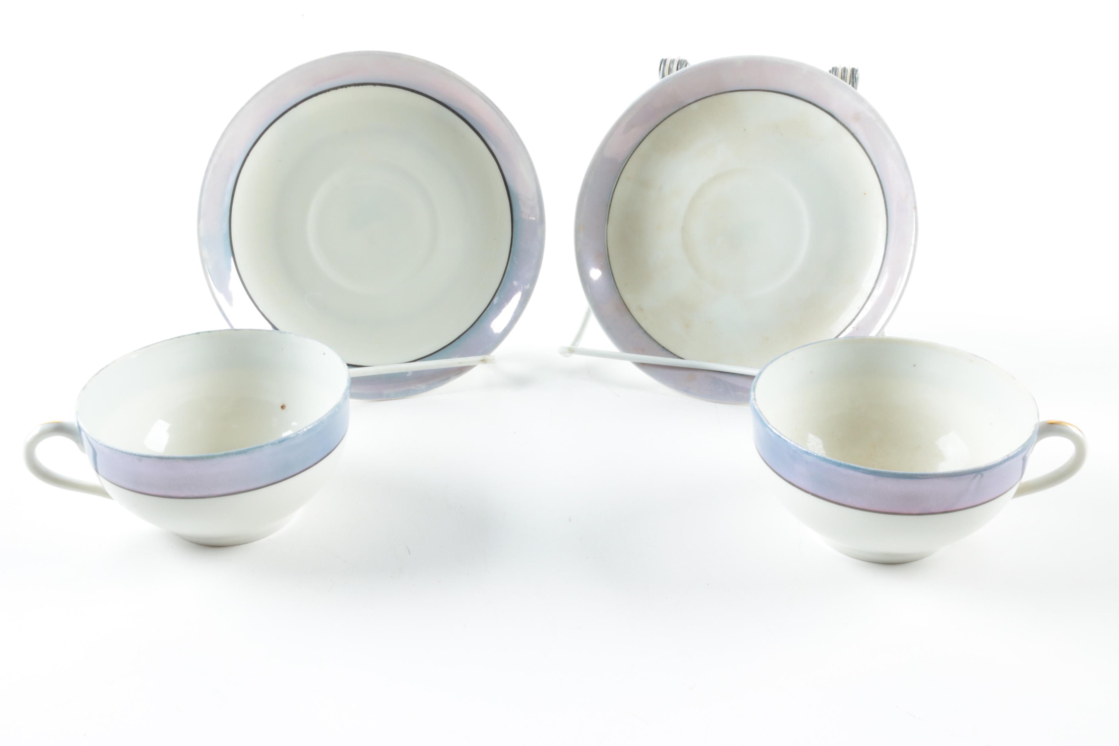 Coalpoart "Cairo" and Other Teacups and Saucers