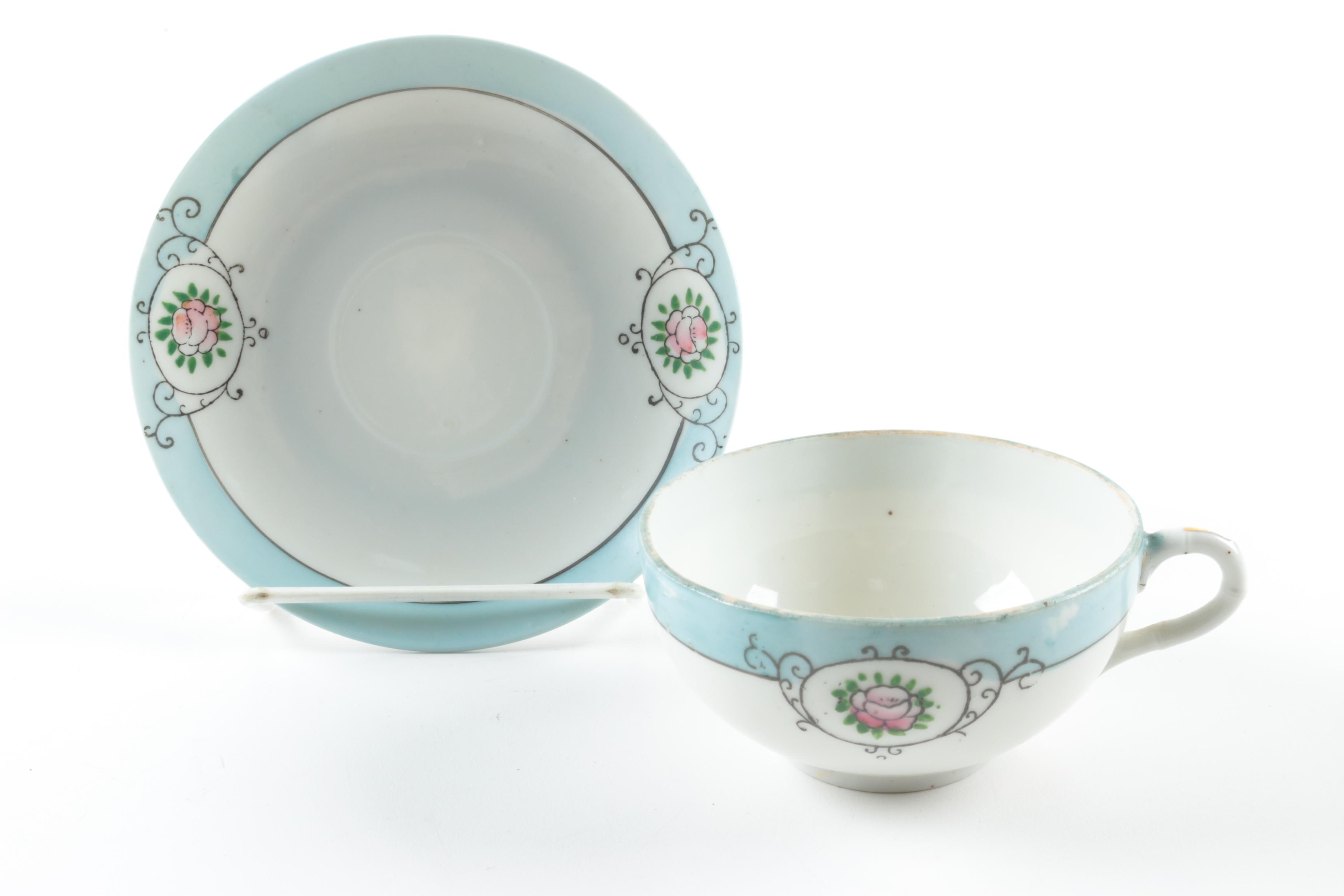 Coalpoart "Cairo" and Other Teacups and Saucers