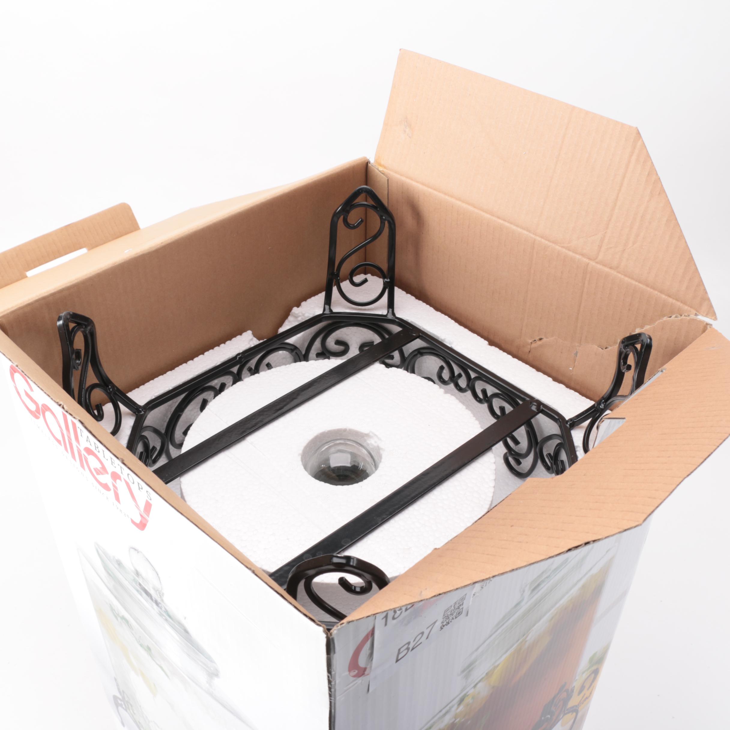 Gallery Glass Beverage Dispenser on Metal Stand