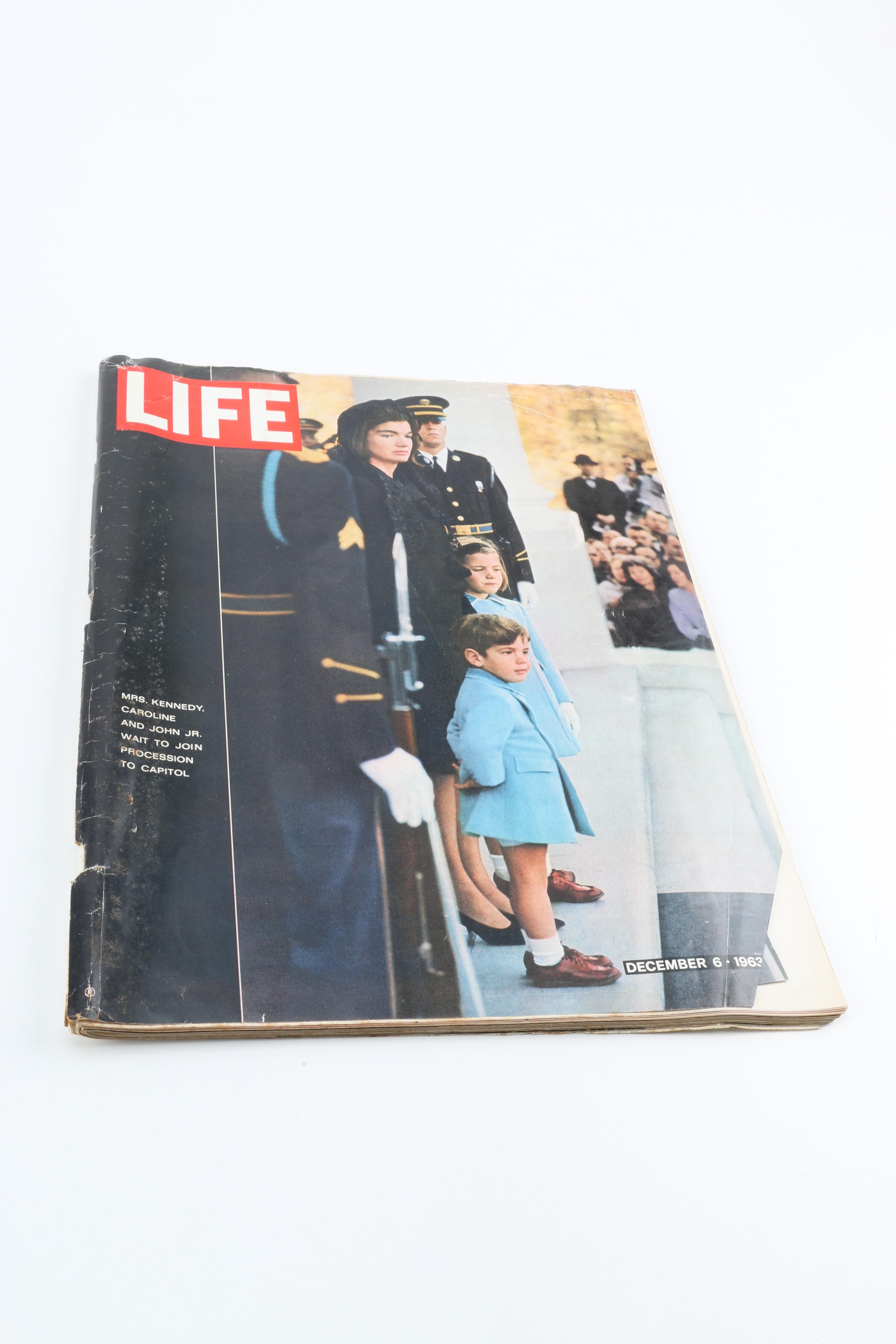 Book on John F. Kennedy and Assorted Issues of "Life" Magazine