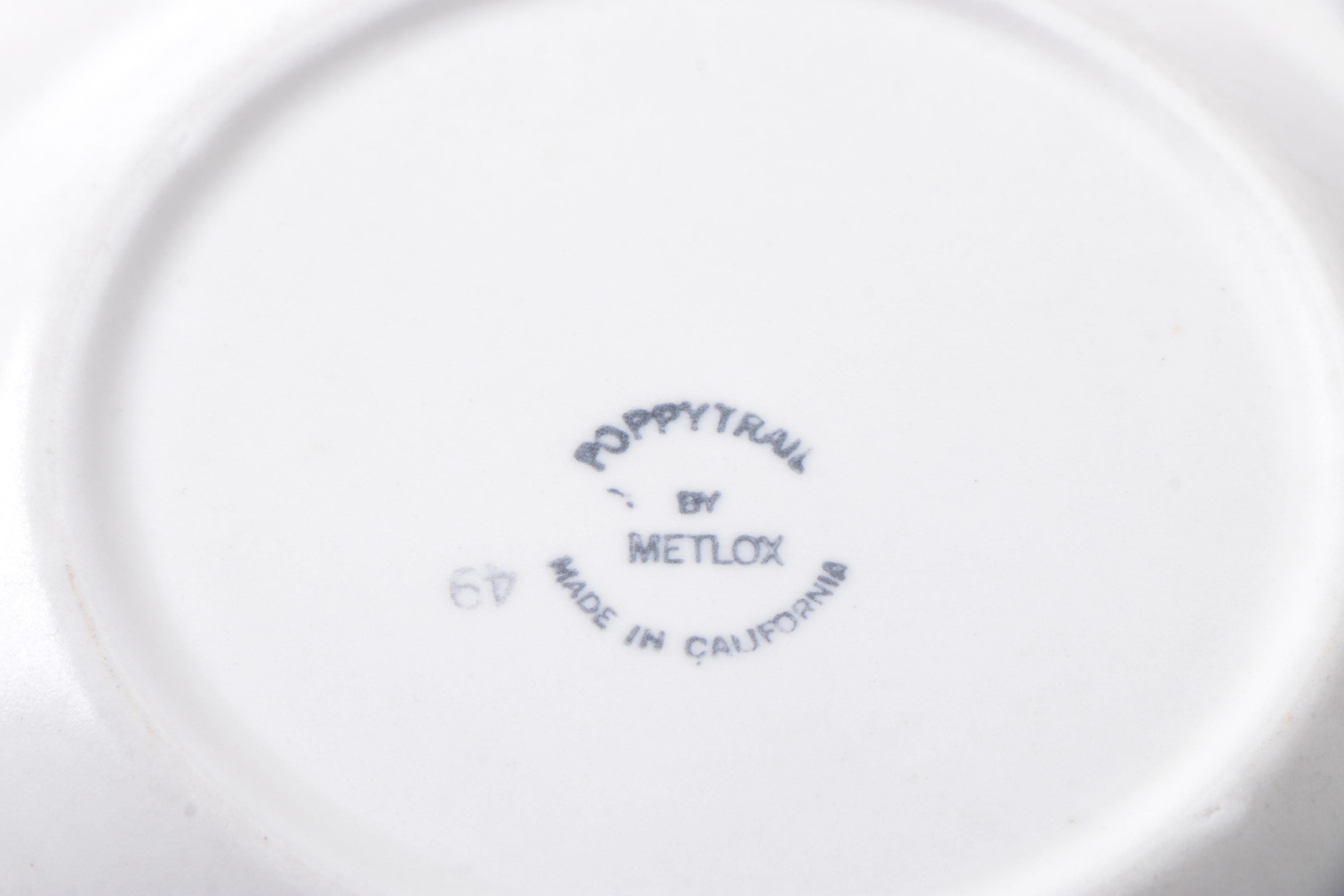 Metlox "Sculptured Grape" Salad and Bread and Butter Plates