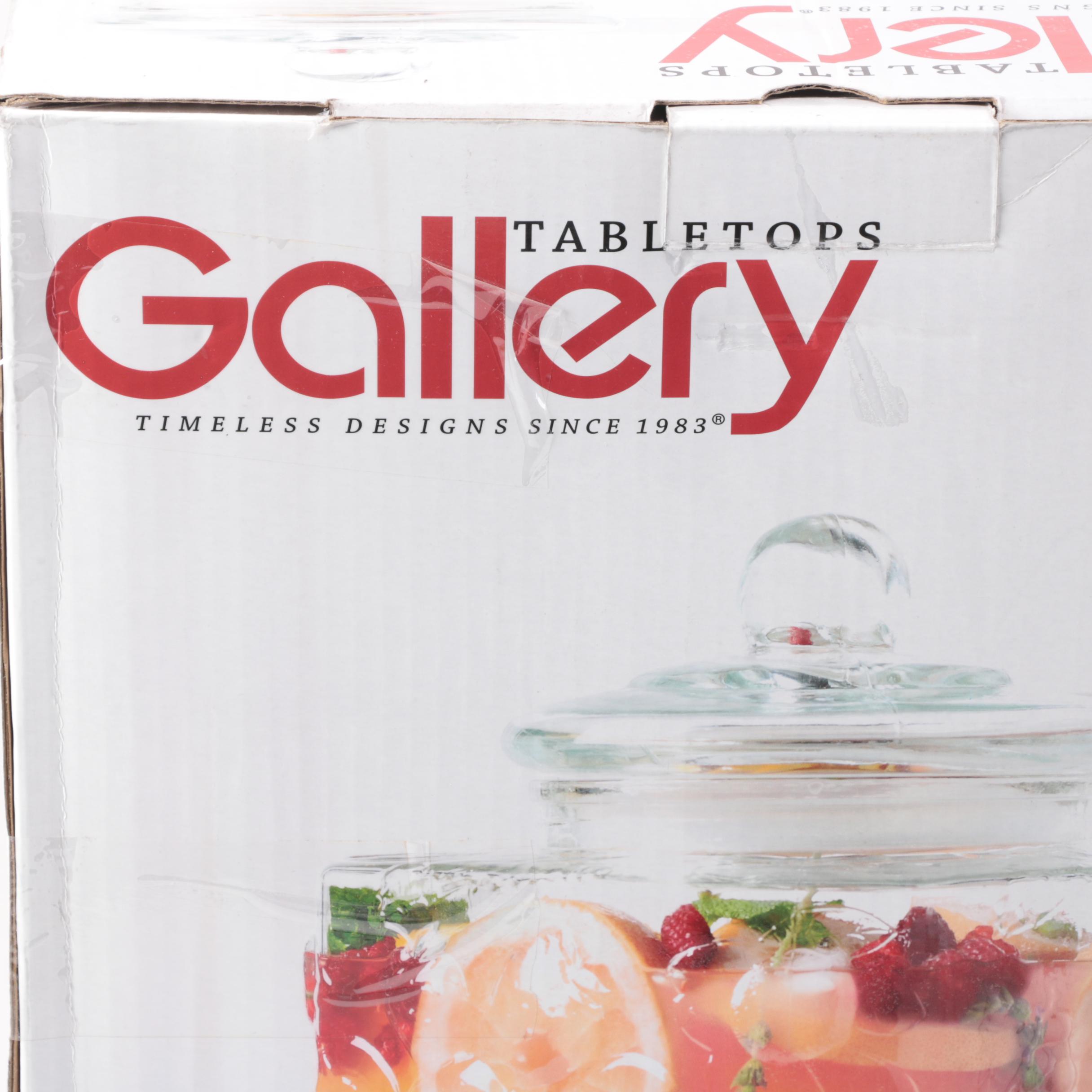 Gallery Glass Beverage Dispenser on Metal Stand