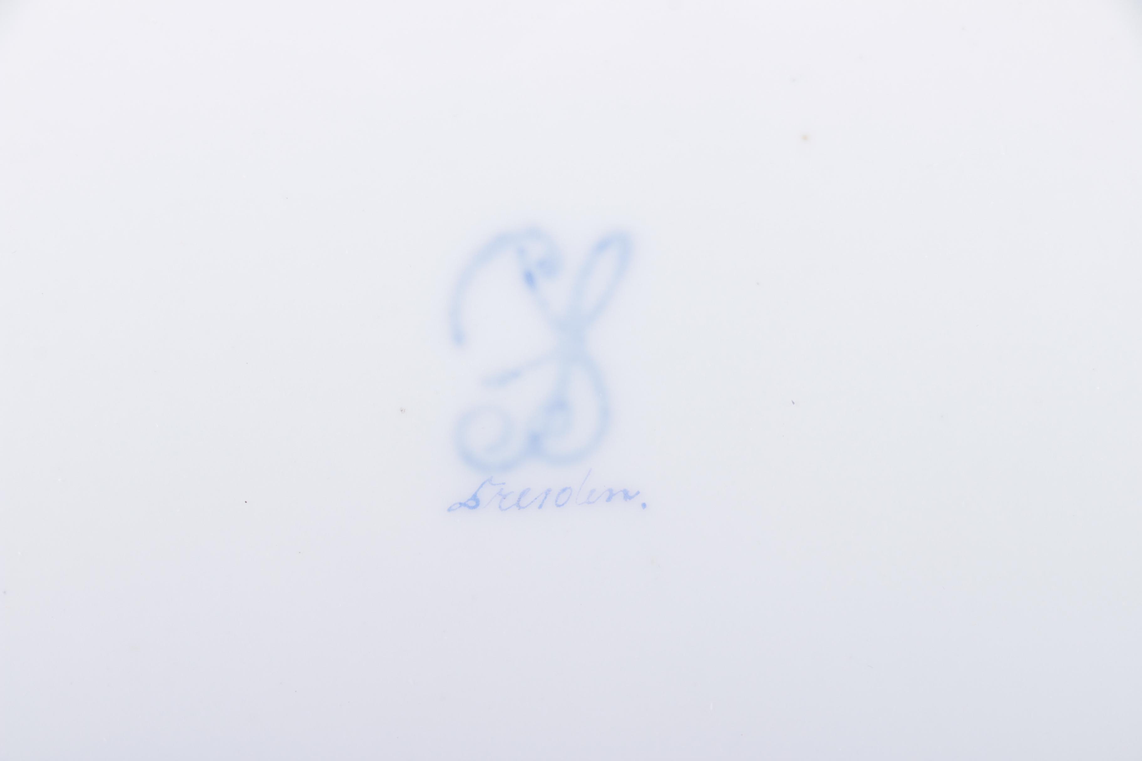 Antique Carl Thieme Dresden Porcelain Platter