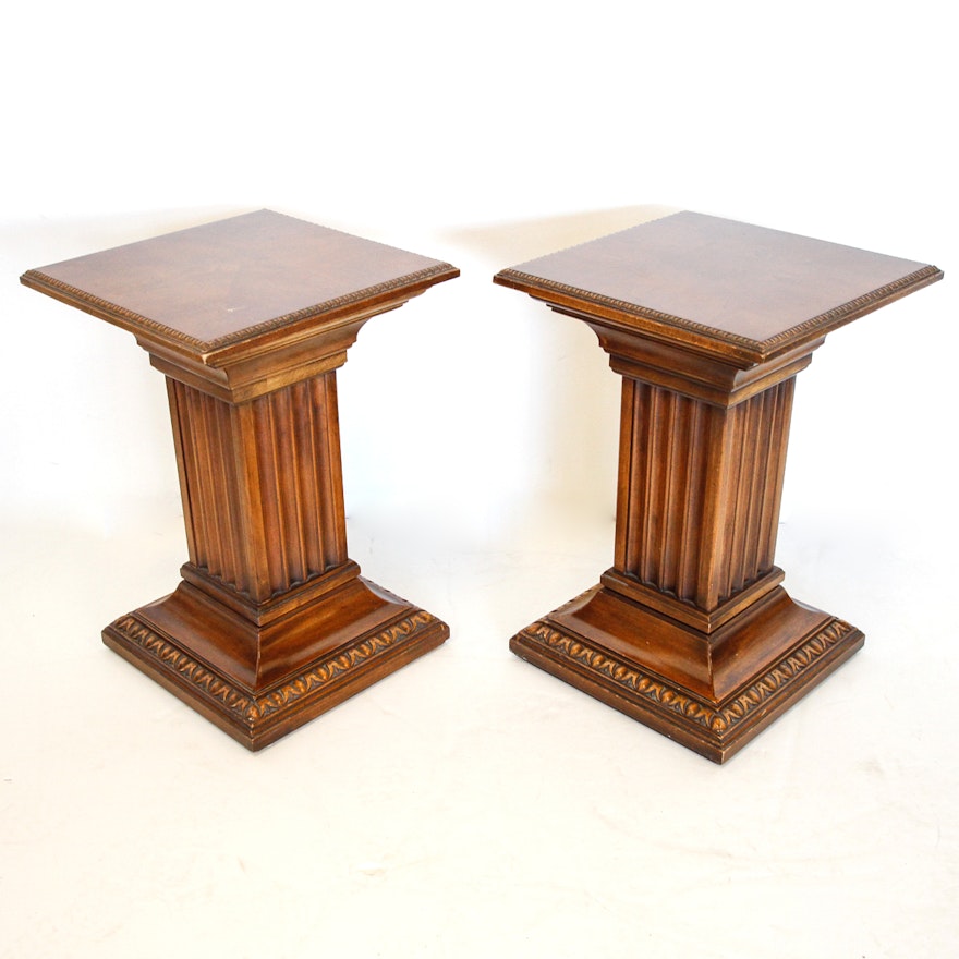 Pair of Neoclassical Style End Tables