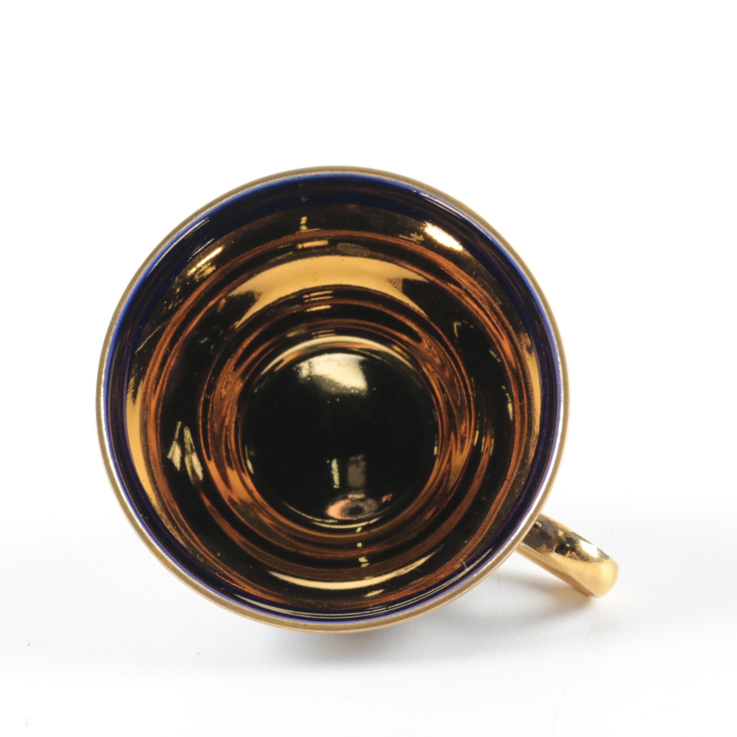 M &K Bavarian Echt Cobalt Coffee Service