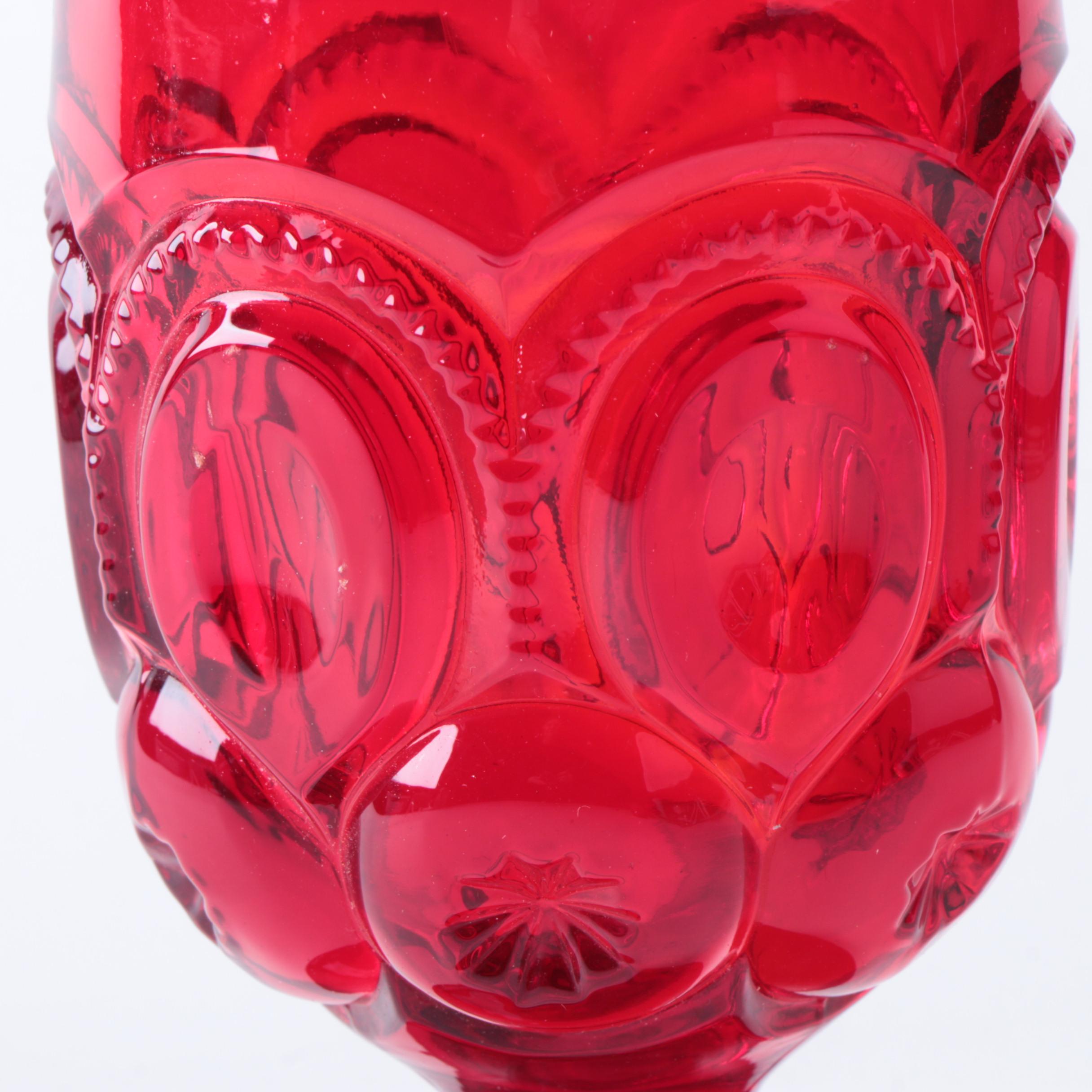 Vintage L. E. Smith "Moon and Star" Glass Goblets