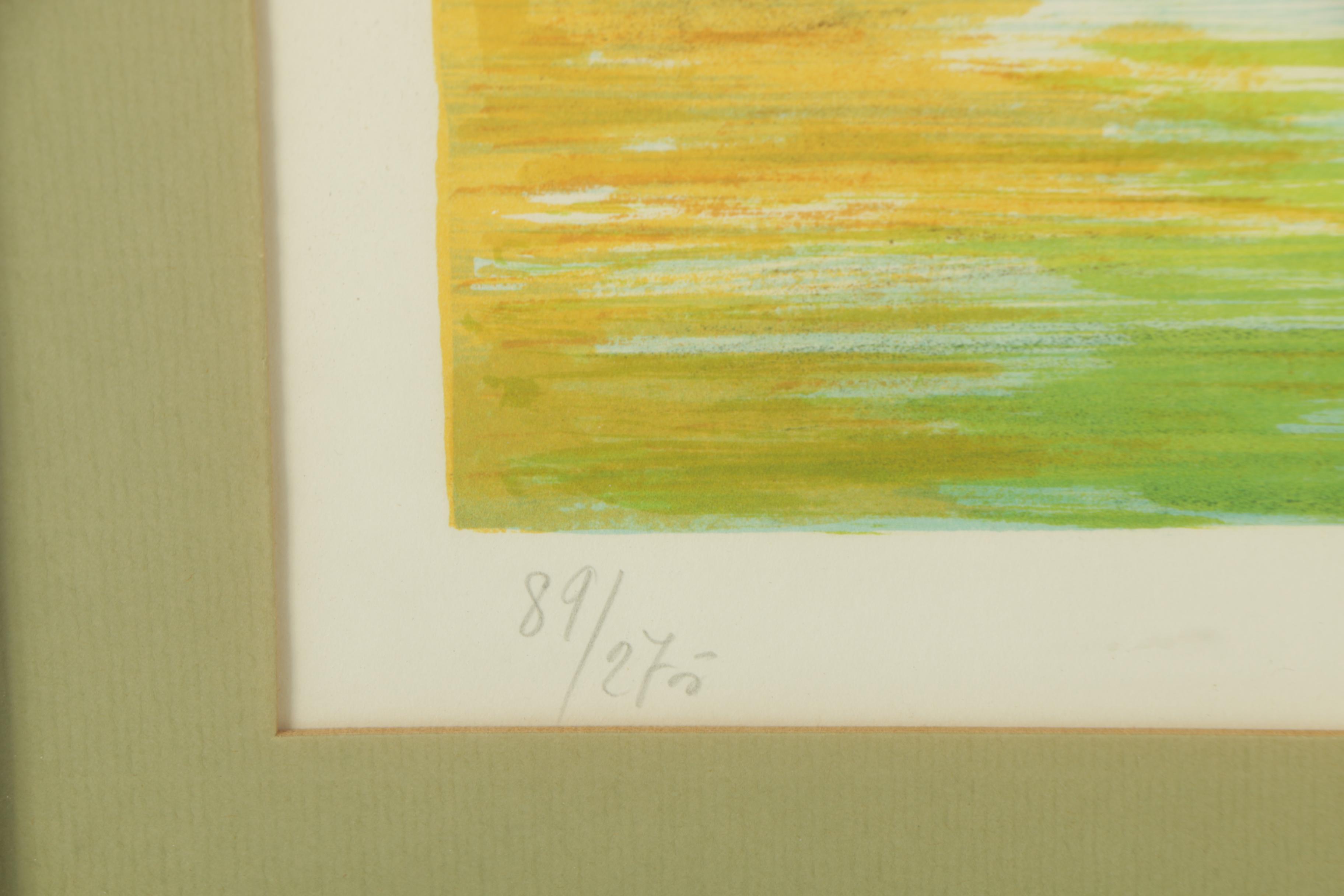 Antonio Loffredo Limited Edition Lithograph Waterfront Landscape