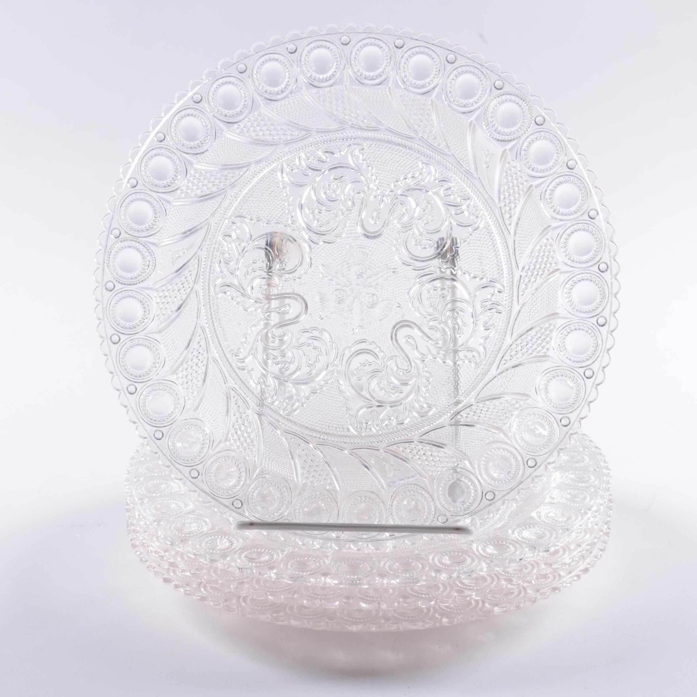 Clear Depression Glass Plates