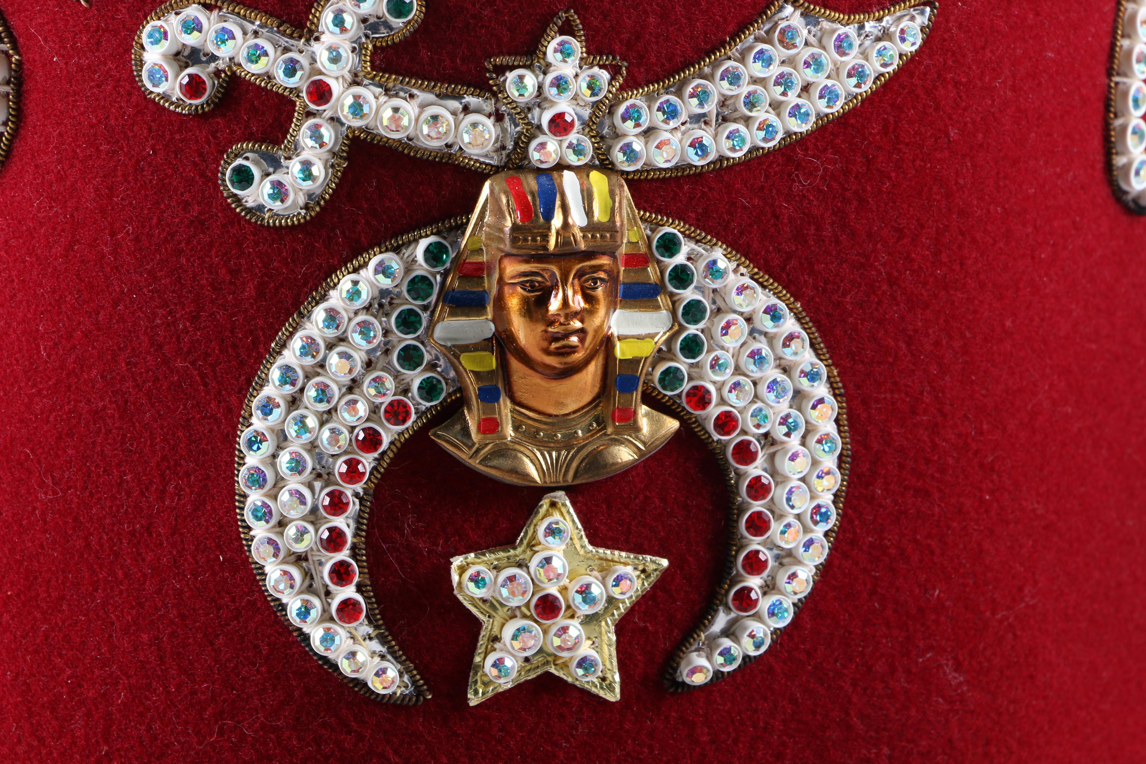 Vintage Anthony Nizzardini Masonic Supply Co. Shriners Fez and Hat Case