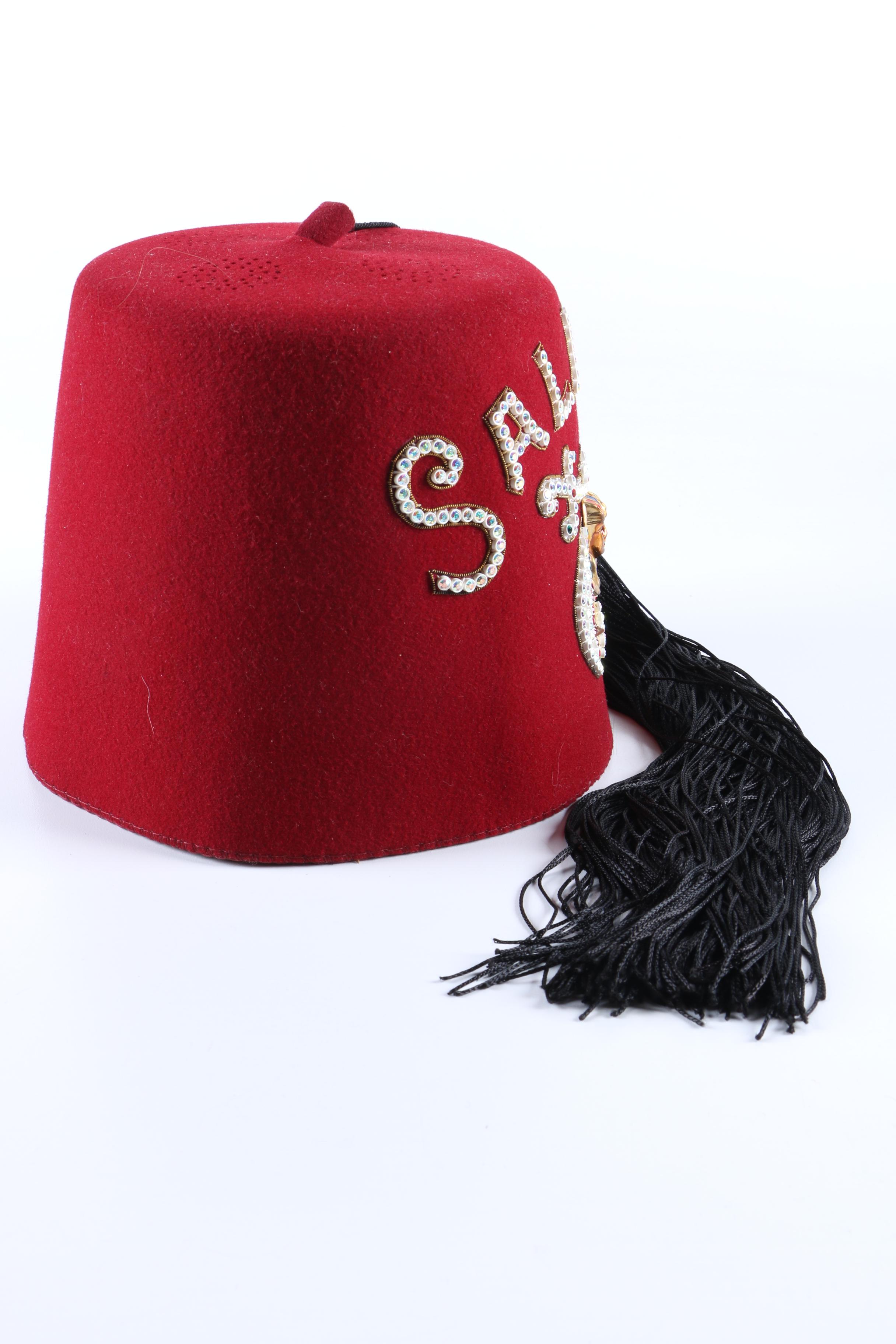 Vintage Anthony Nizzardini Masonic Supply Co. Shriners Fez and Hat Case