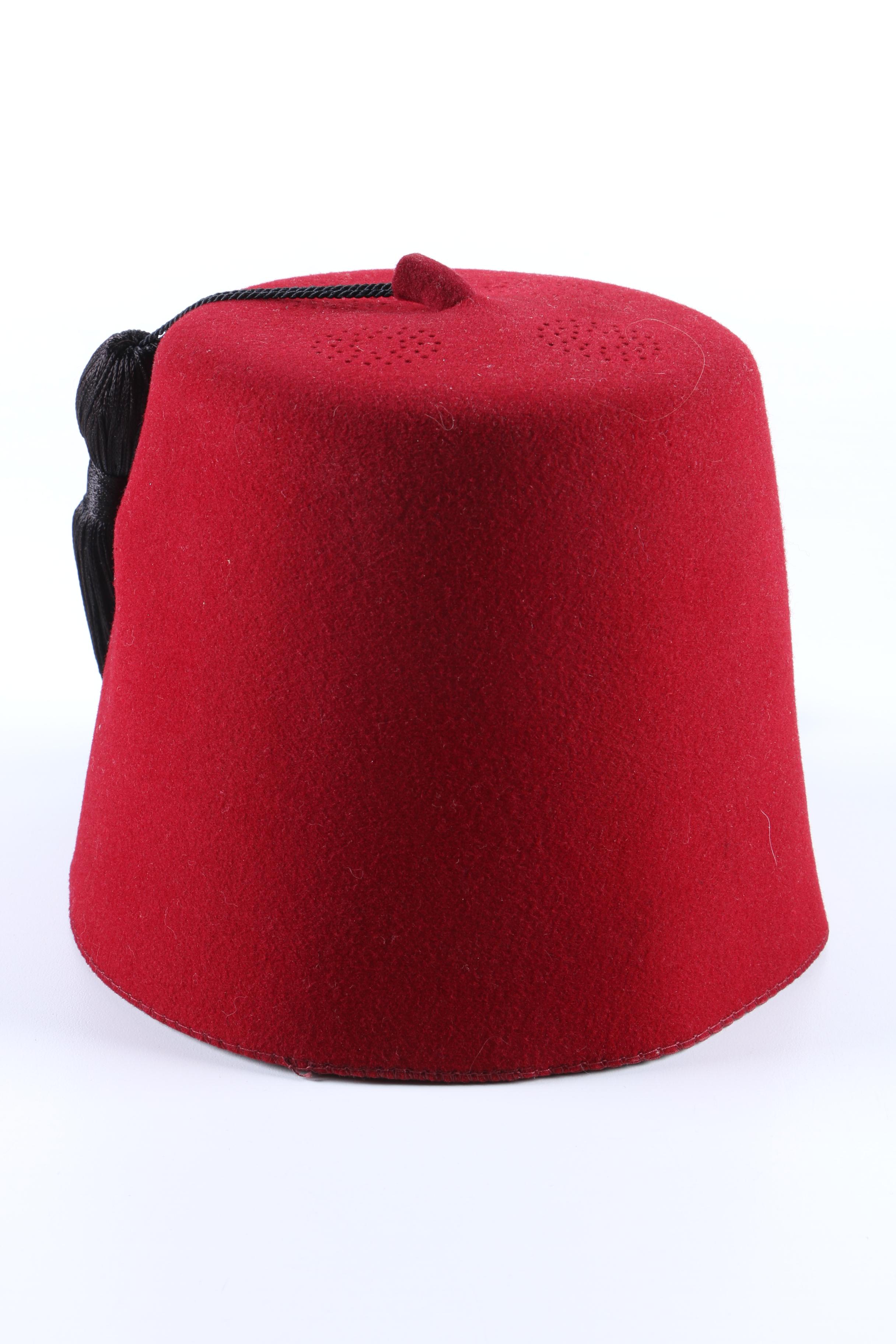 Vintage Anthony Nizzardini Masonic Supply Co. Shriners Fez and Hat Case