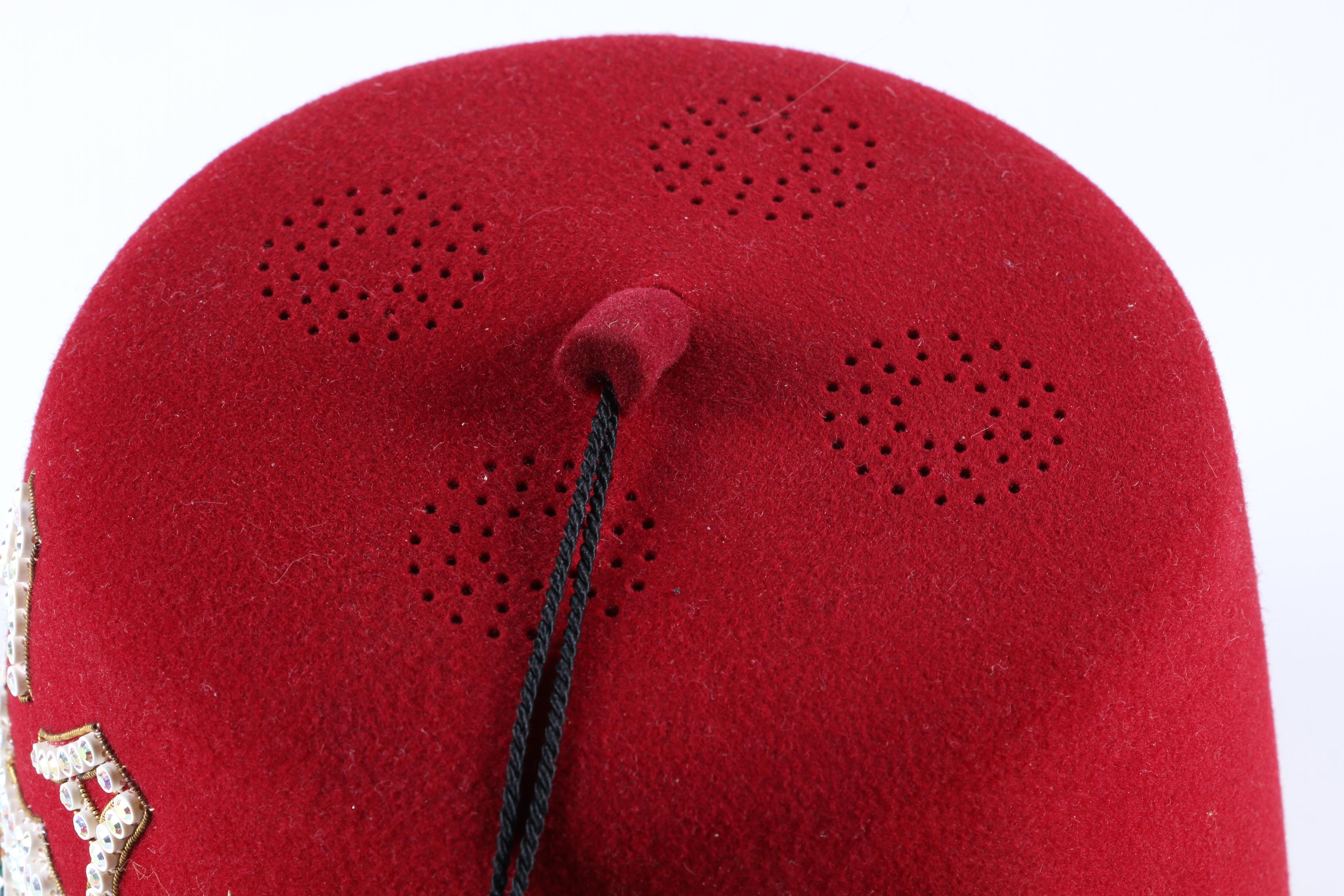 Vintage Anthony Nizzardini Masonic Supply Co. Shriners Fez and Hat Case