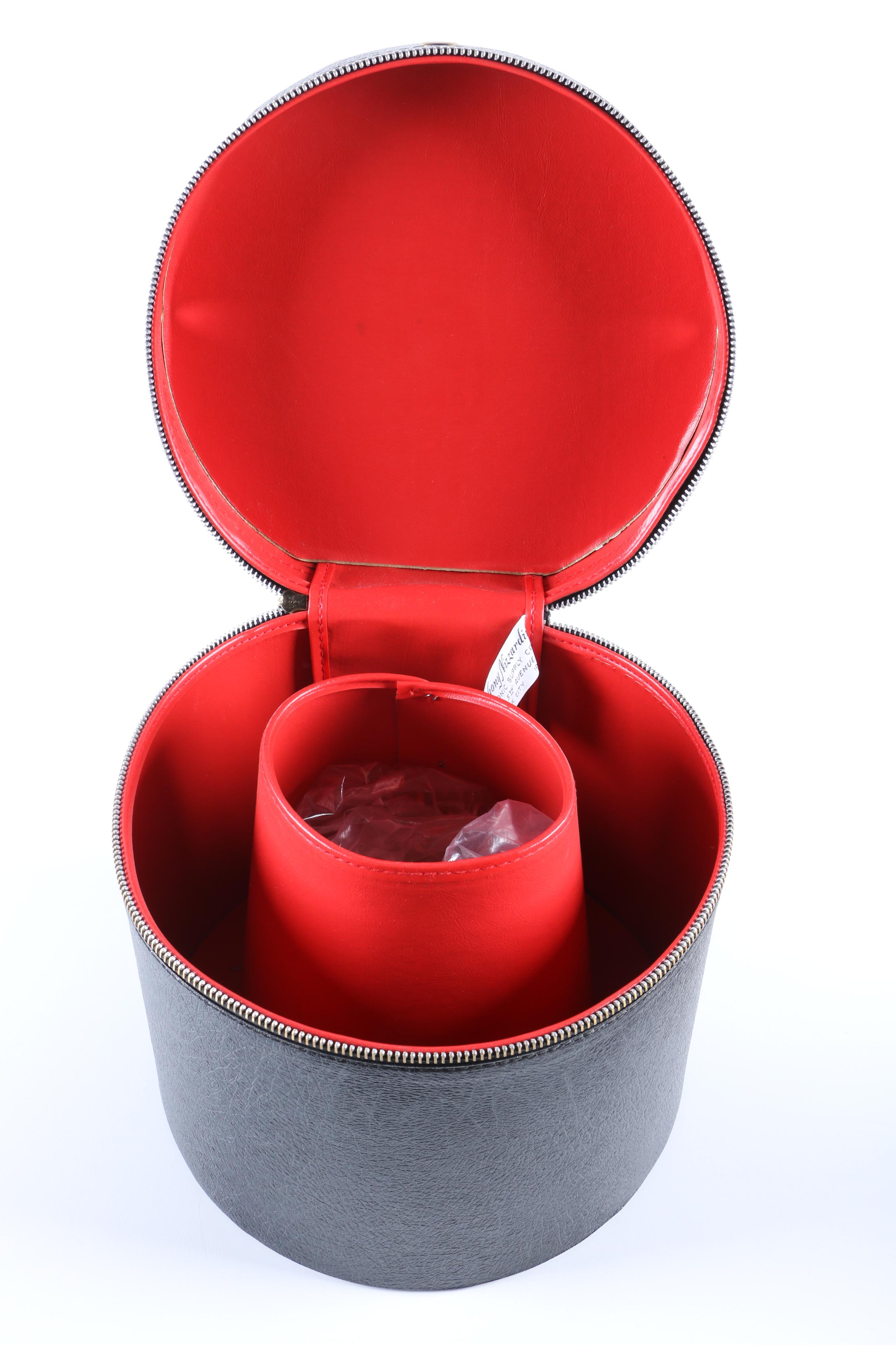 Vintage Anthony Nizzardini Masonic Supply Co. Shriners Fez and Hat Case