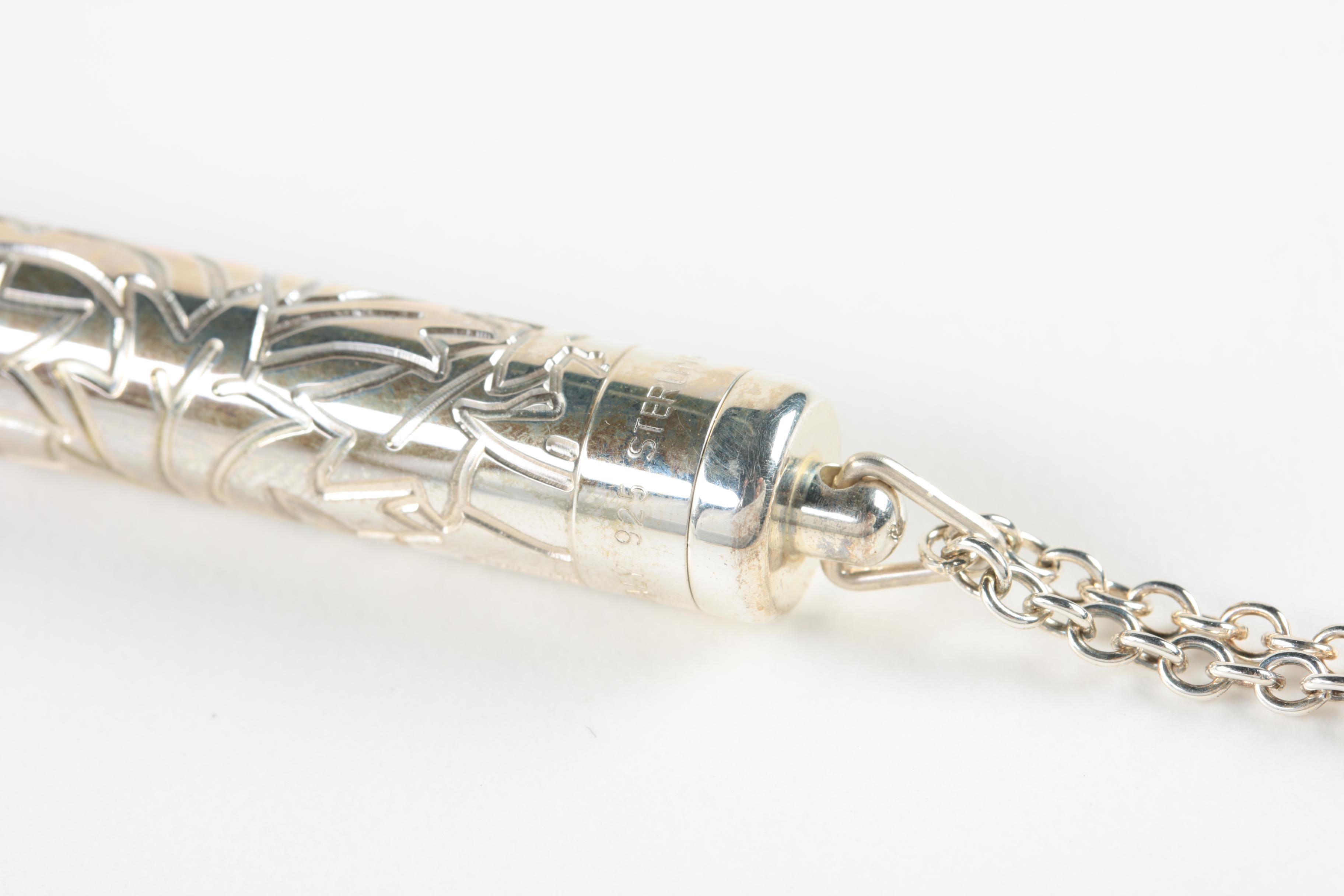 Tiffany and Co. Sterling Silver Magnifying Glass Necklace