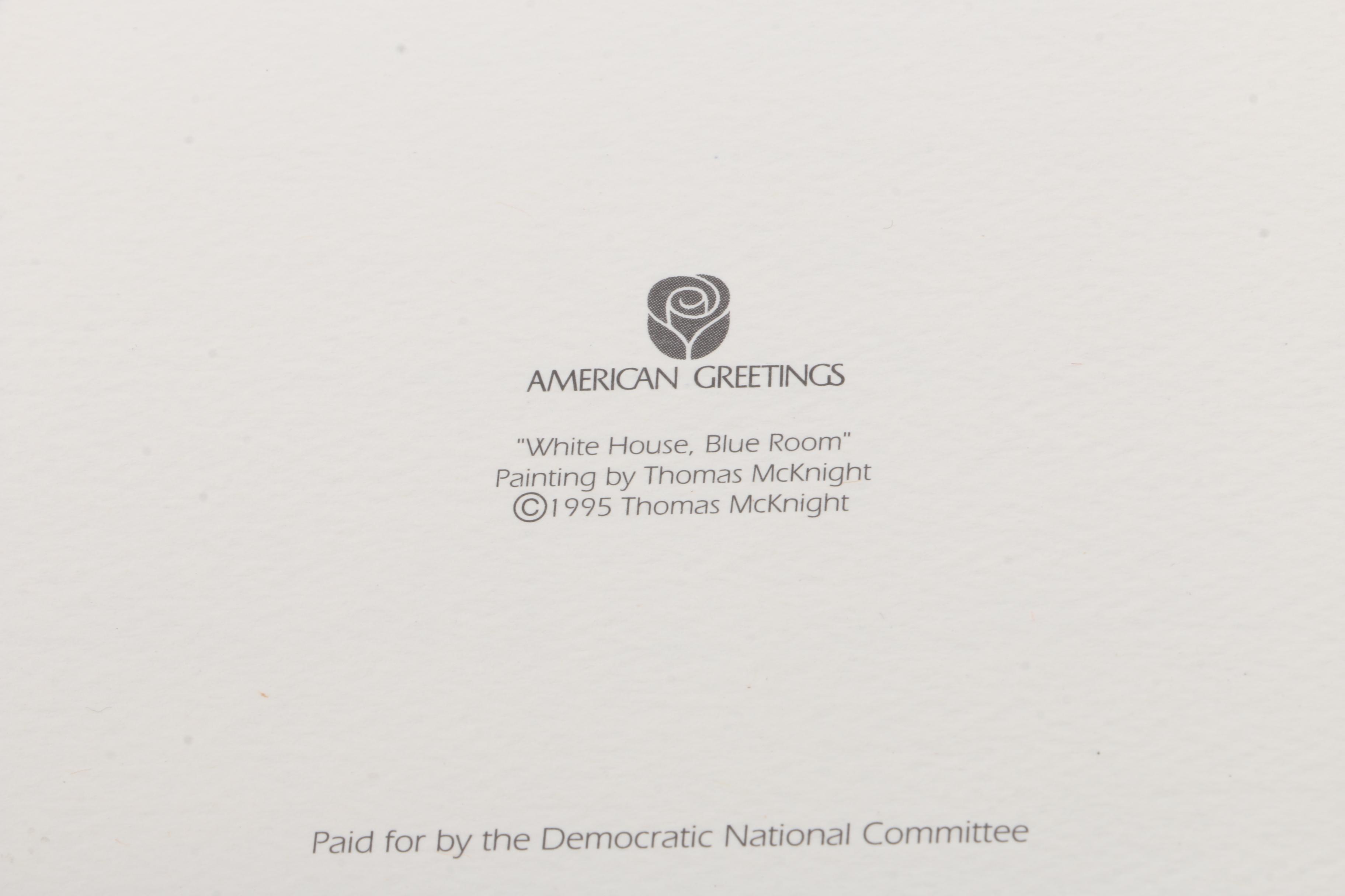 Clinton Presidency White House Christmas Cards