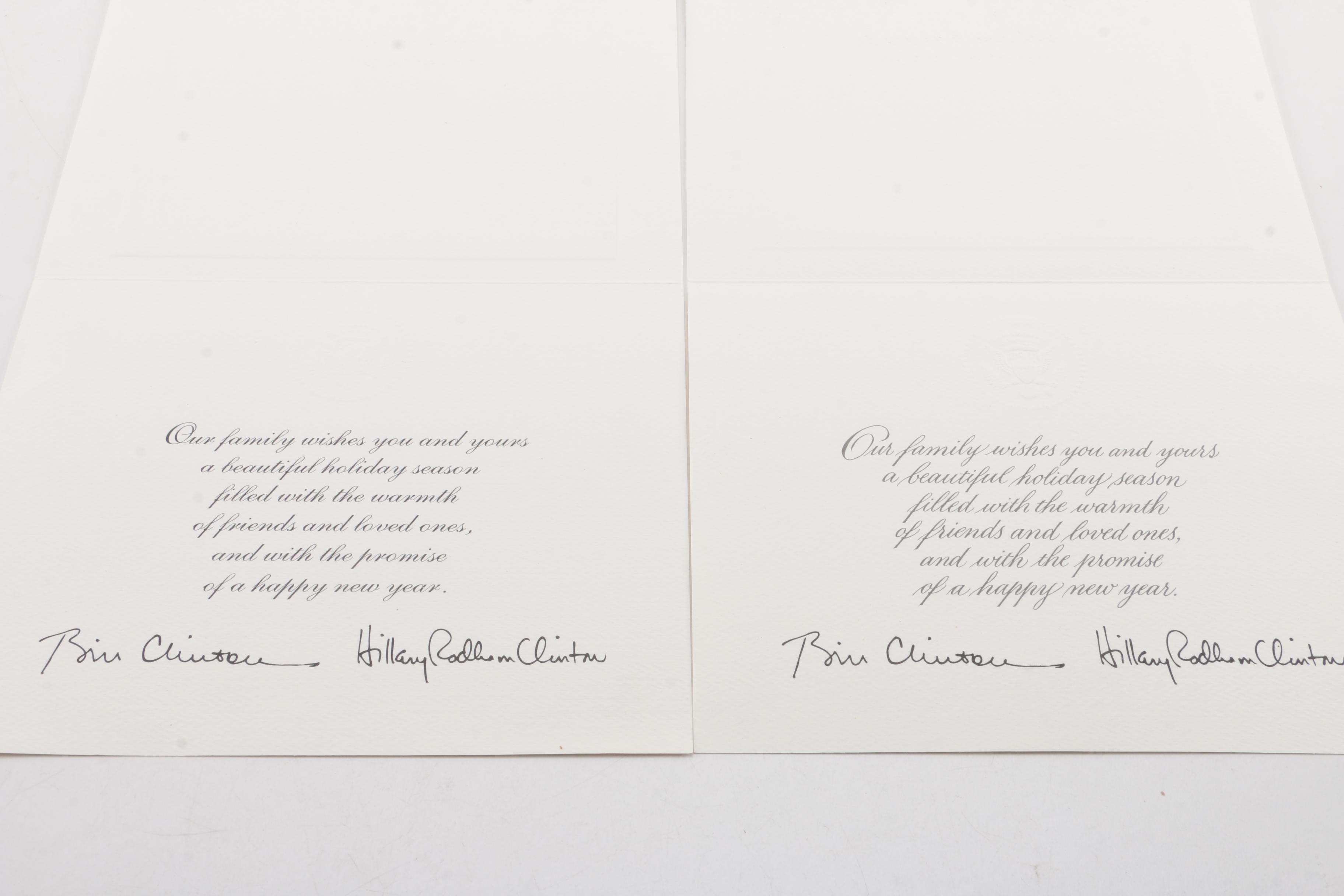 Clinton Presidency White House Christmas Cards
