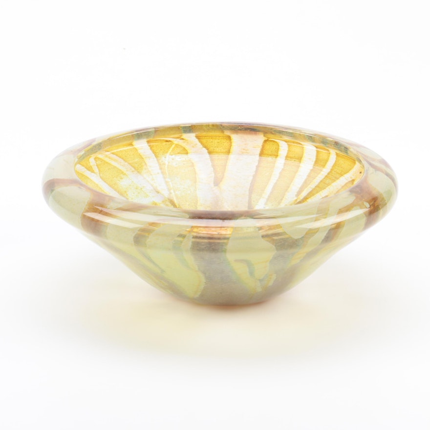 Mdina Art Glass Bowl by Michael Harris ca. 1968-72